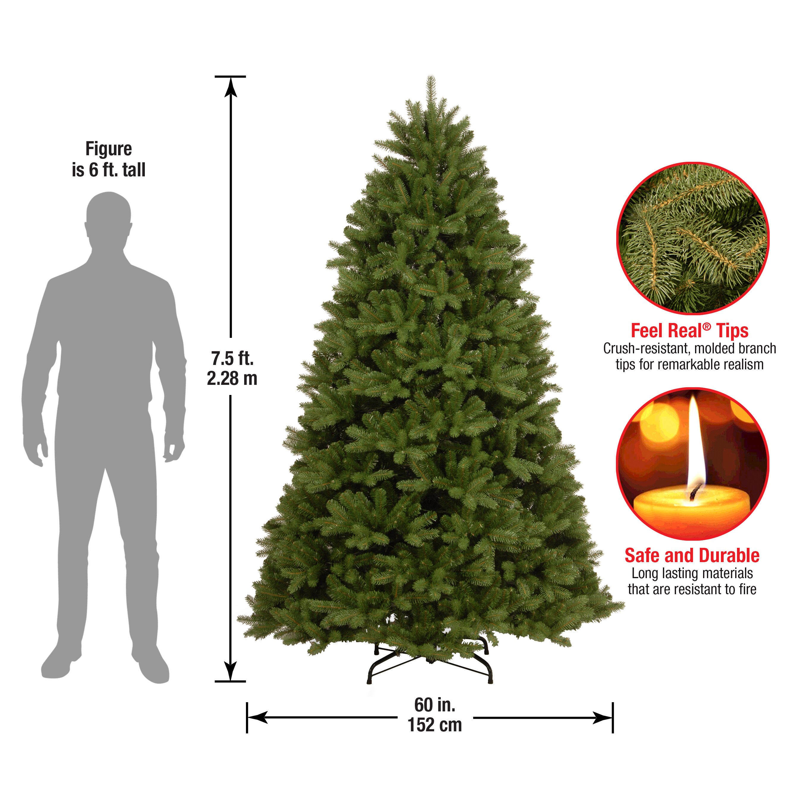 National Tree Company PEND2-500-75 Artificial-Christmas-Trees - View #6