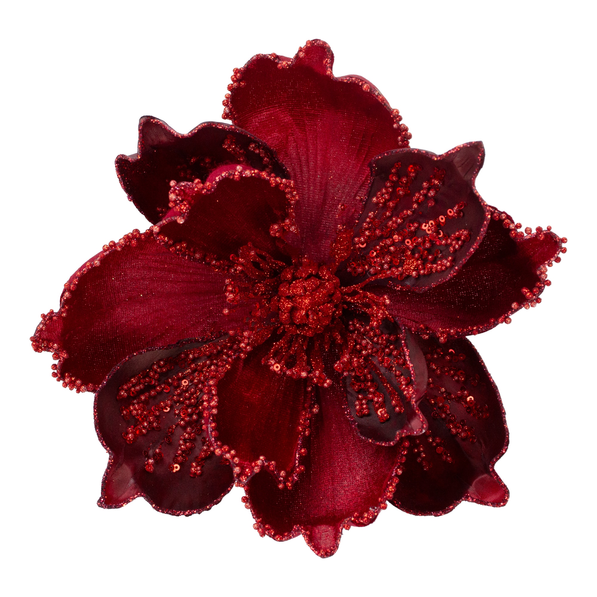 Northlight 34314352 Red Flower Standard Indoor Clip