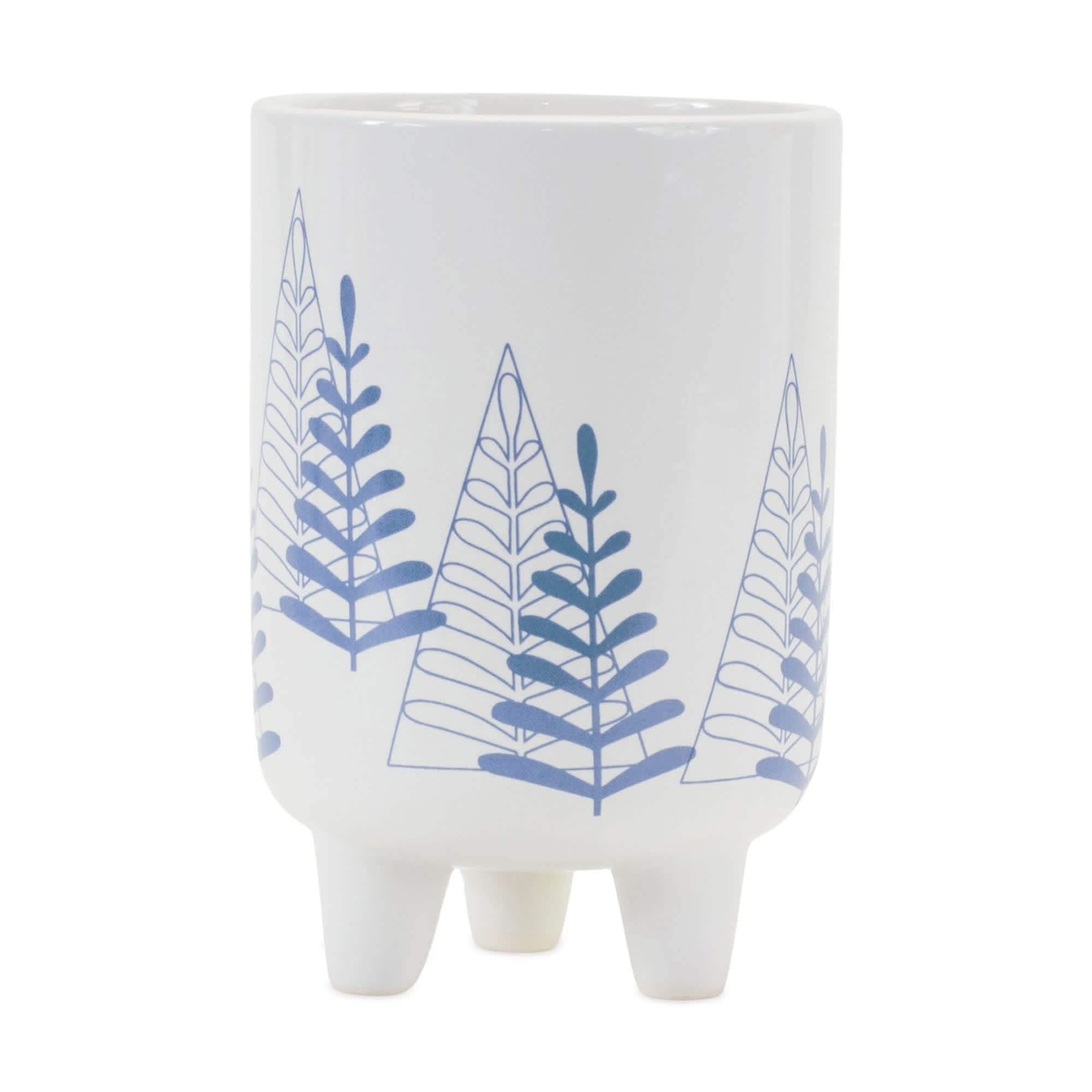 Melrose International 86512DS Christmas Tree Pot w/Legs 4D x 6H Dolomite