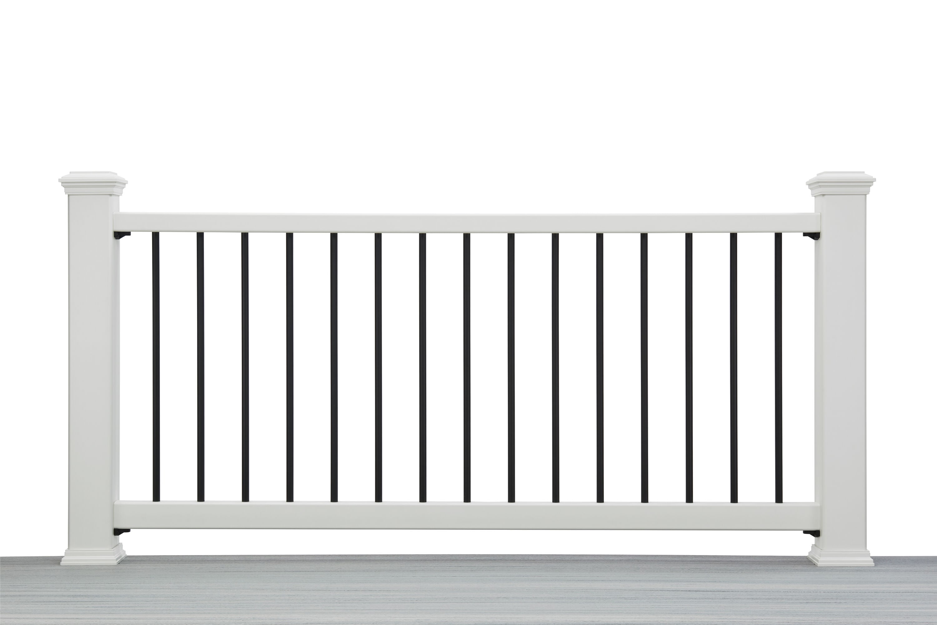 Trex Enhance 6-ft x 2.75-in x 36-in Classic White Composite Deck Rail ...