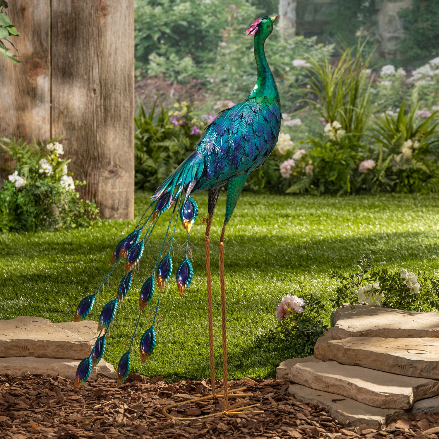 Metal Blue Garden Statues & Sculptures at Lowes.com