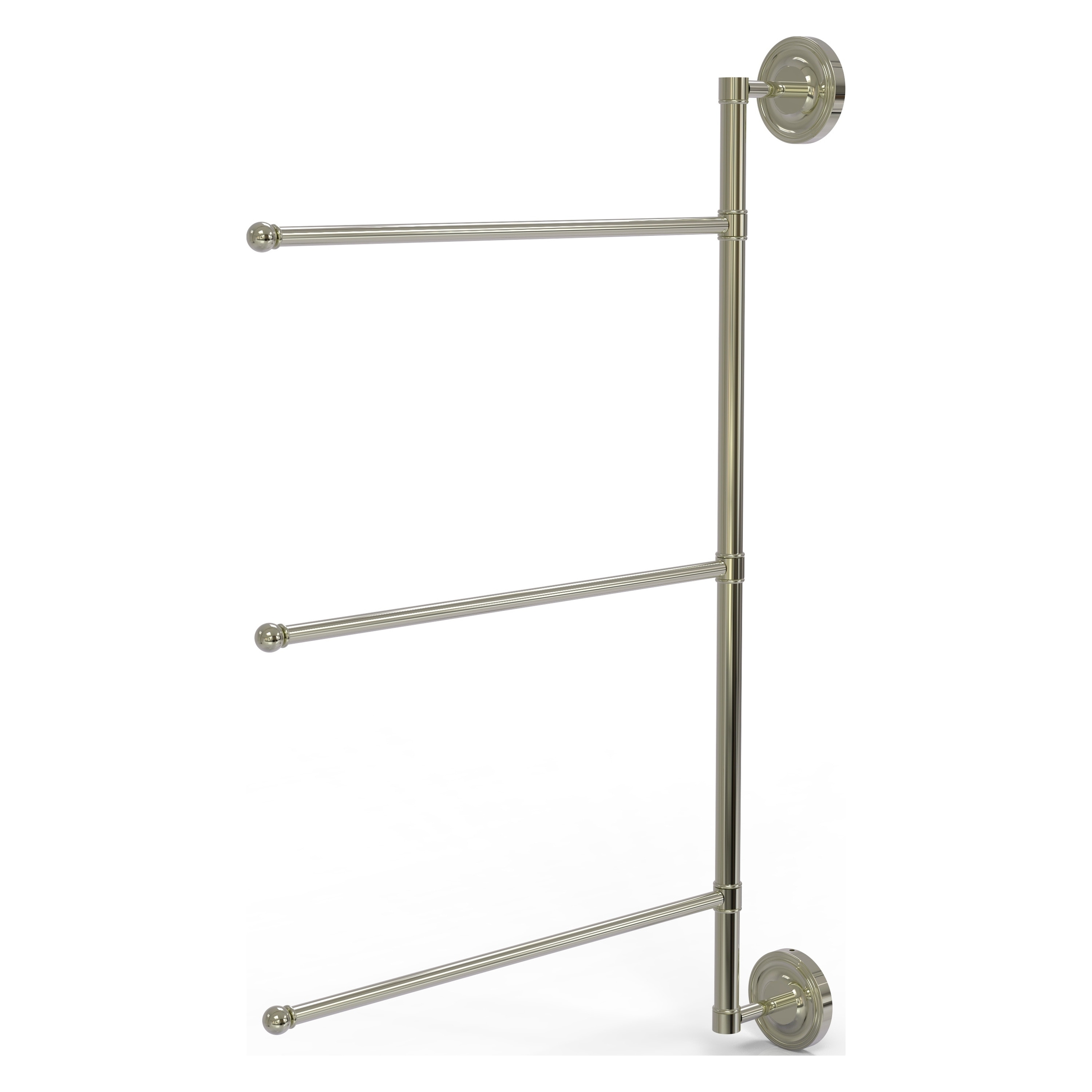Allied Brass PR-27/3/16/28-PNI Prestige Regal 28-in Polished Nickel Wall mount Single Towel Bar
