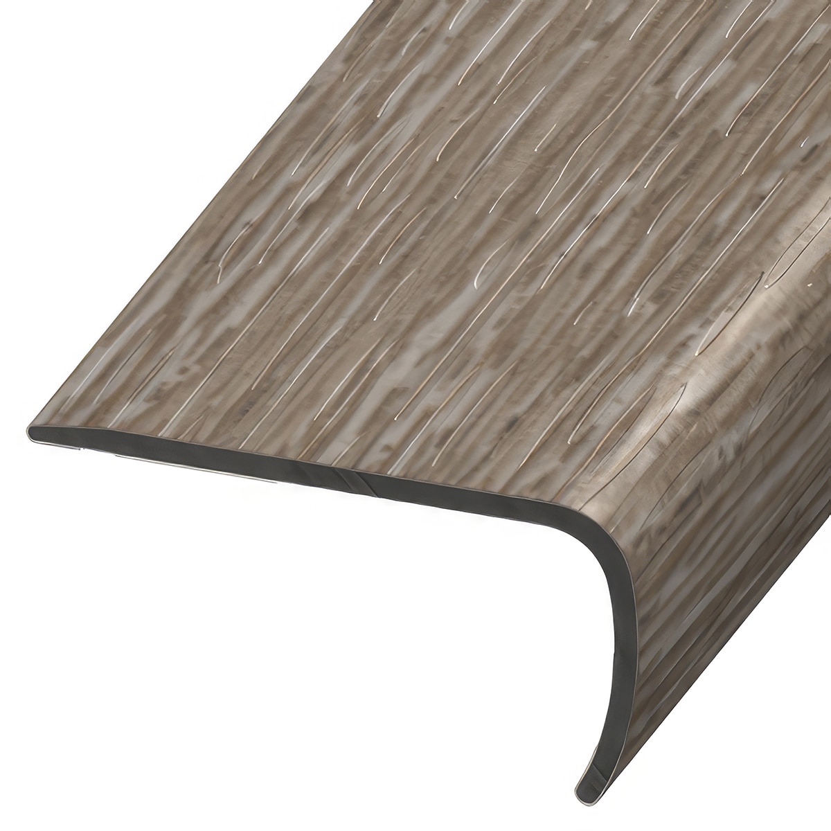 Versatrim VE-113105 SoundTrack GlueCore Lucida-SoundTrack GlueCore-Thunder Sky Prefinished 1-in T x 2-in W x 94-in L PVC Square cap
