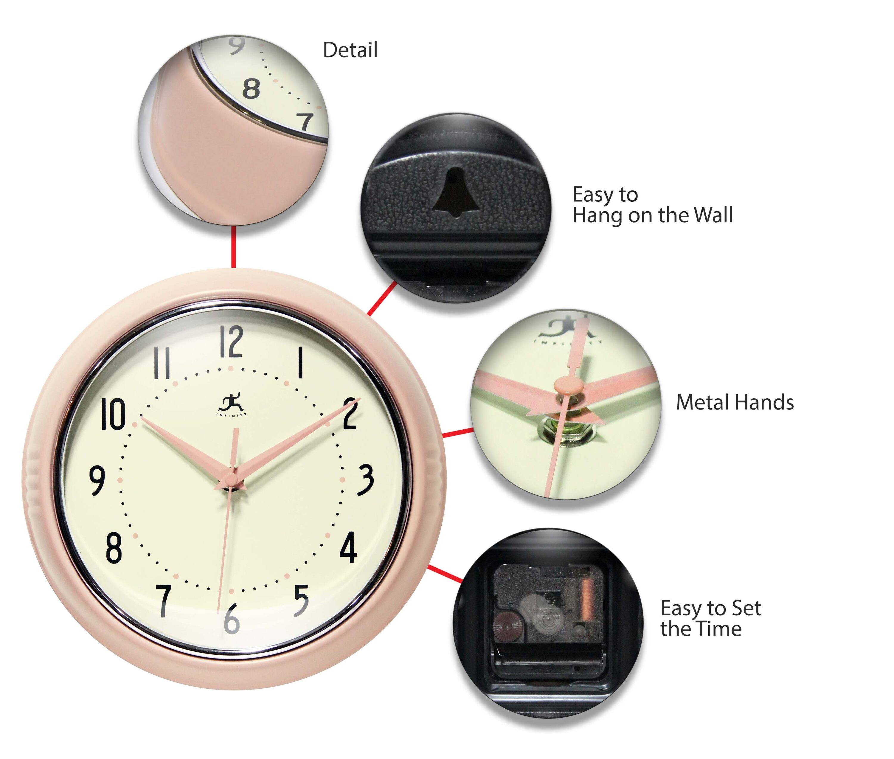 Infinity Instruments 10940RB Indoor-Outdoor-Clocks - View #3