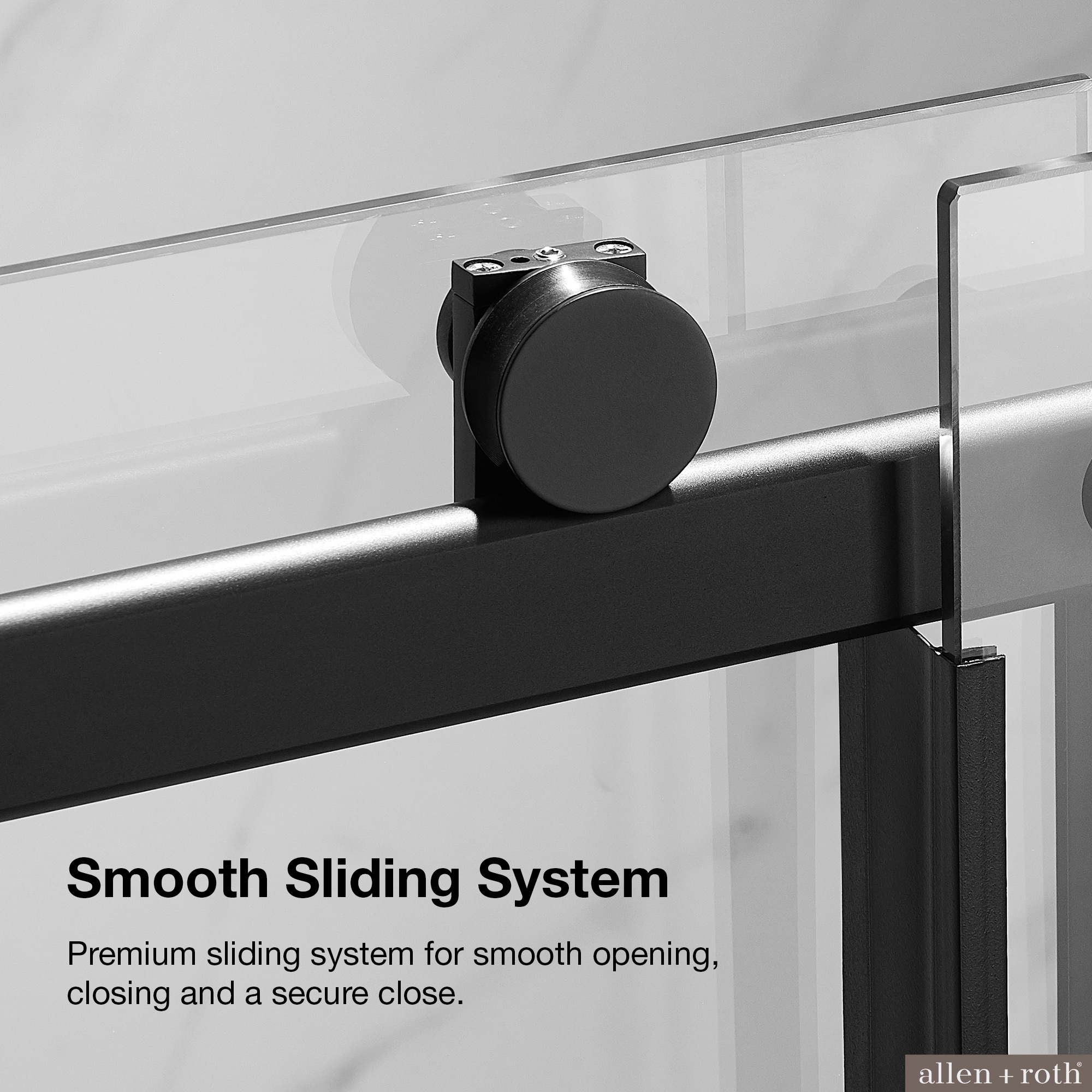 allen + roth DAVIDSON-60GP-MB Shower-Doors - View #5