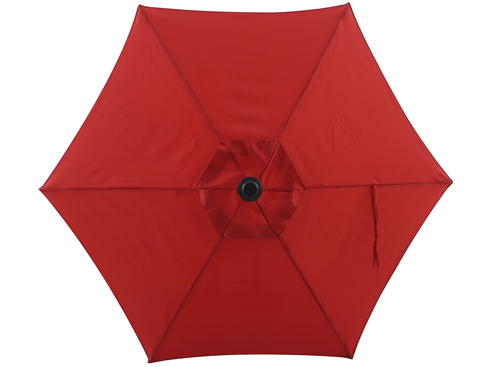 Style Selections UCS181A-RD 7.5-Feet Steel Red Push-button Tilt Market Patio Umbrella
