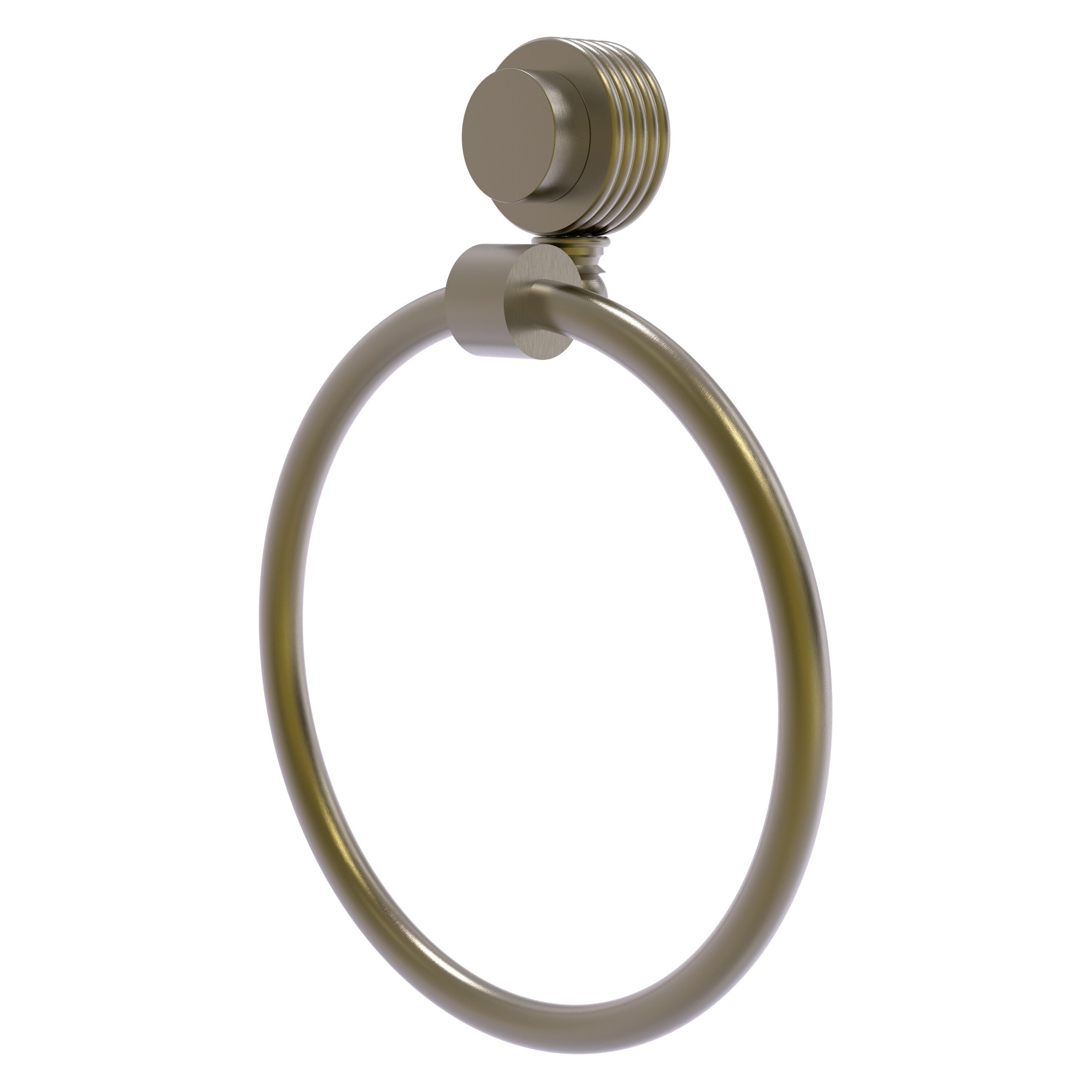 Allied Brass 416G-ABR Venus Antique Brass Wall mount Single Towel Ring