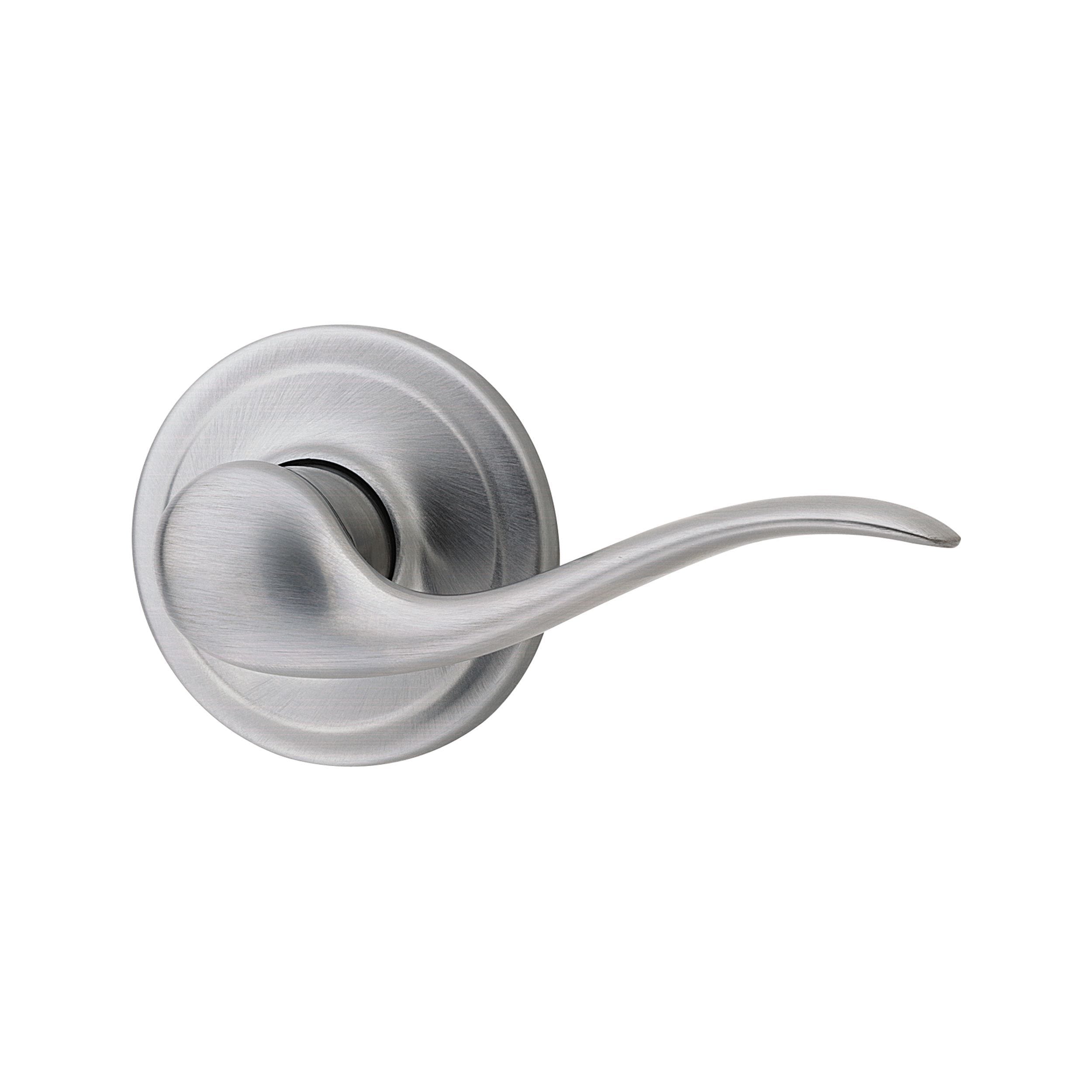 Kwikset 966TNLRH-26D.UNIV Satin Chrome Single-Cylinder Deadbolt Entry door interior handle with Tustin Lever