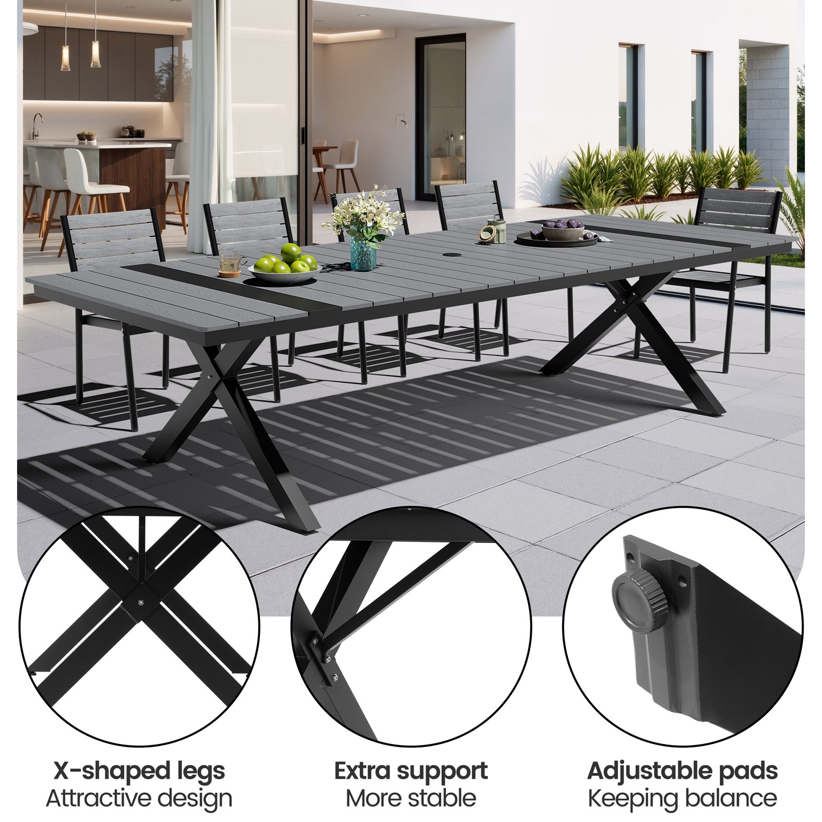 Crestlive Products CL-TB063GRY300 Patio-Tables - View #5