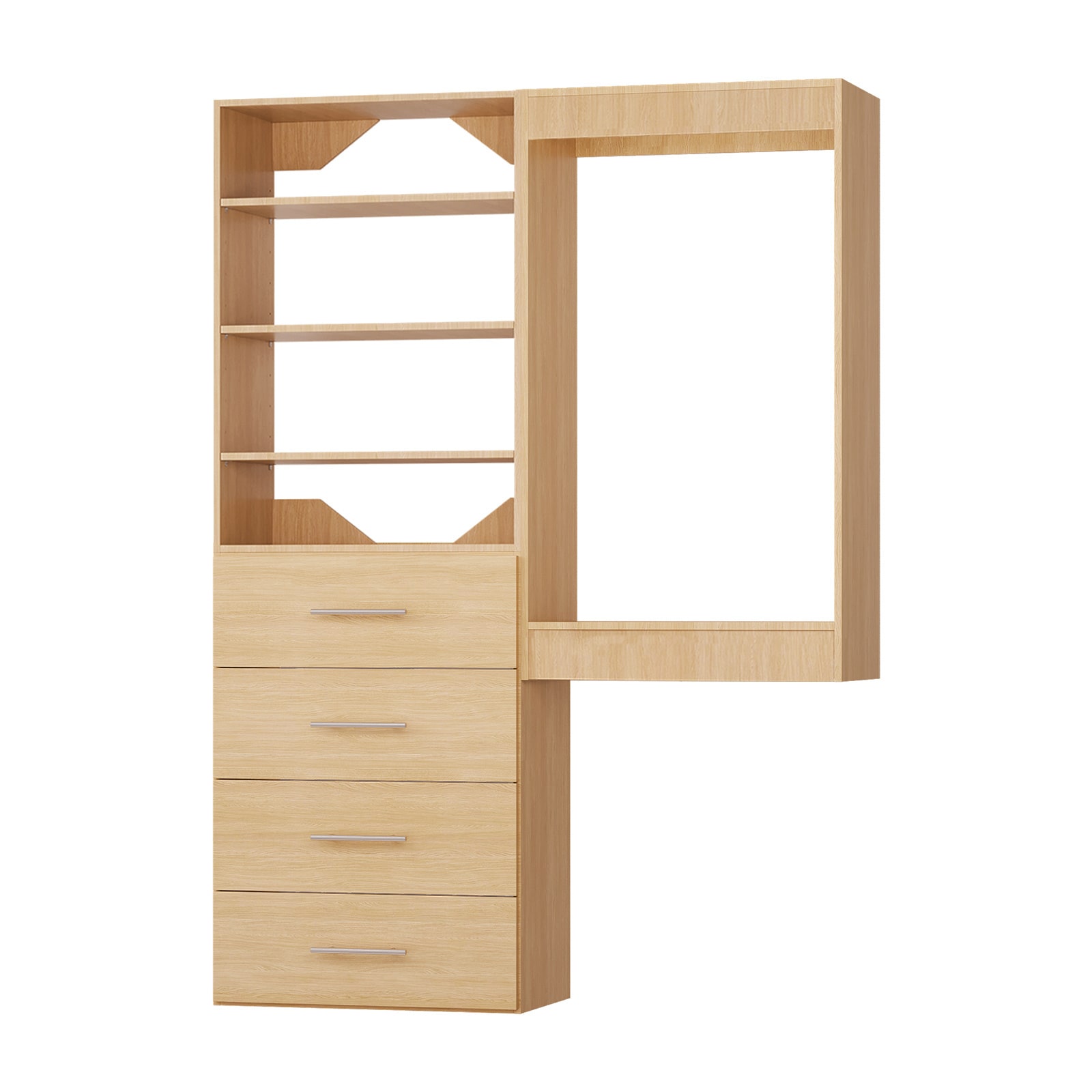 LOVMOR LO-MODEL4-26-ZJL Wood-Closet-Shelves - View #9