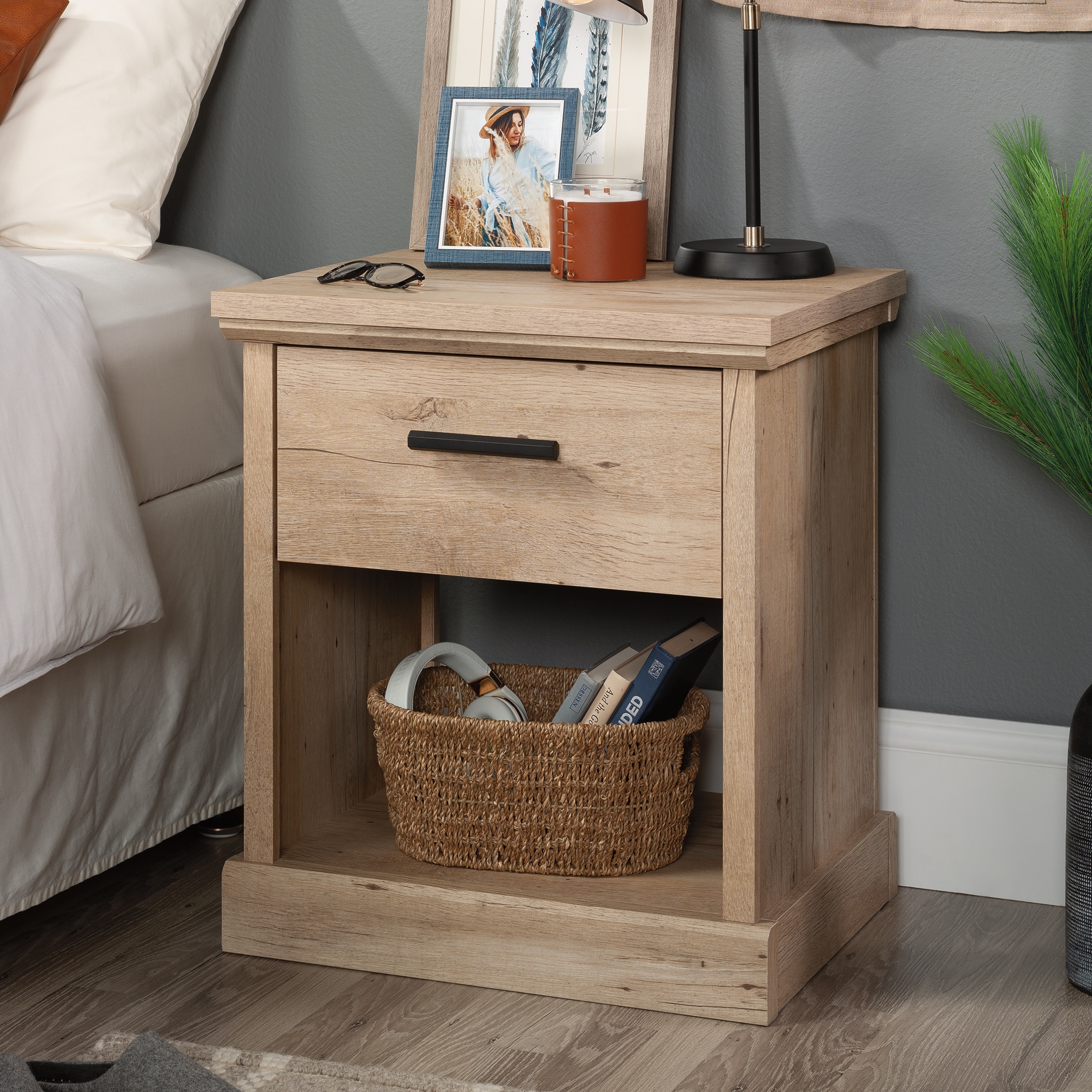 Sauder 433957 Prime Oak Nightstand