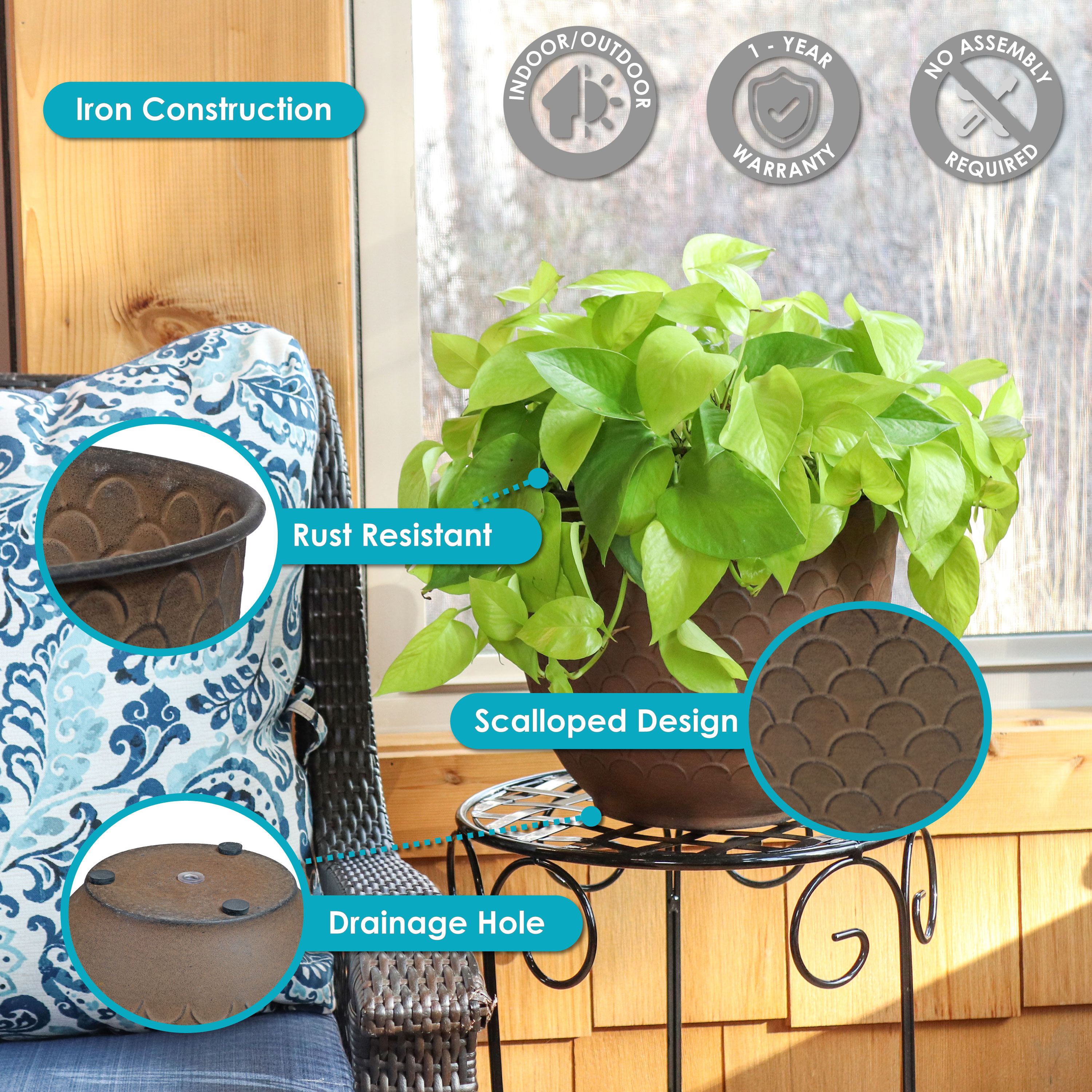 Sunnydaze Decor DRV-3042 Planter-Window-Box - View #3