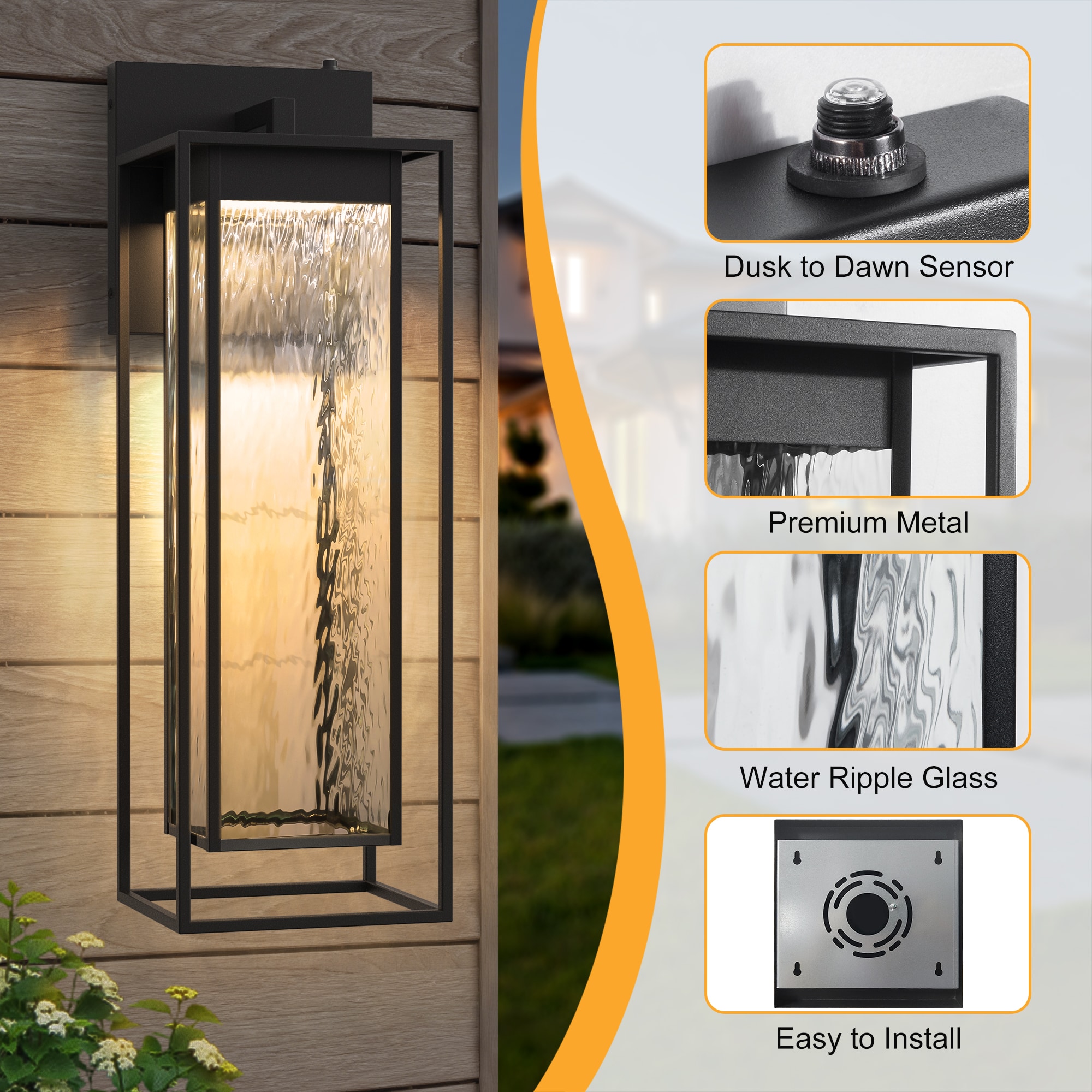 Maxax 7063-1BK Outdoor-Wall-Lighting - View #3