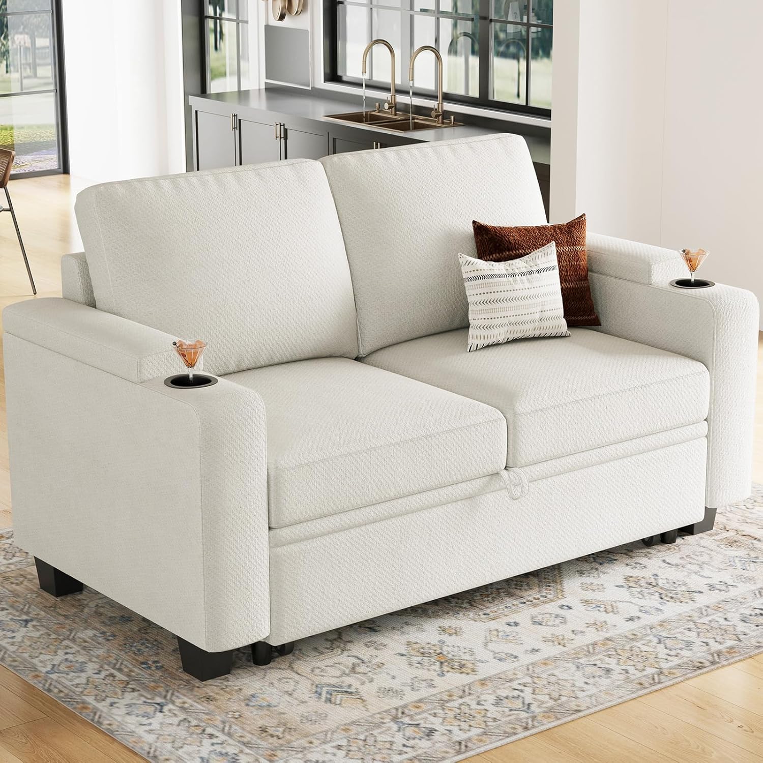 Belffin BF098-AG-WHITE futons - View #3