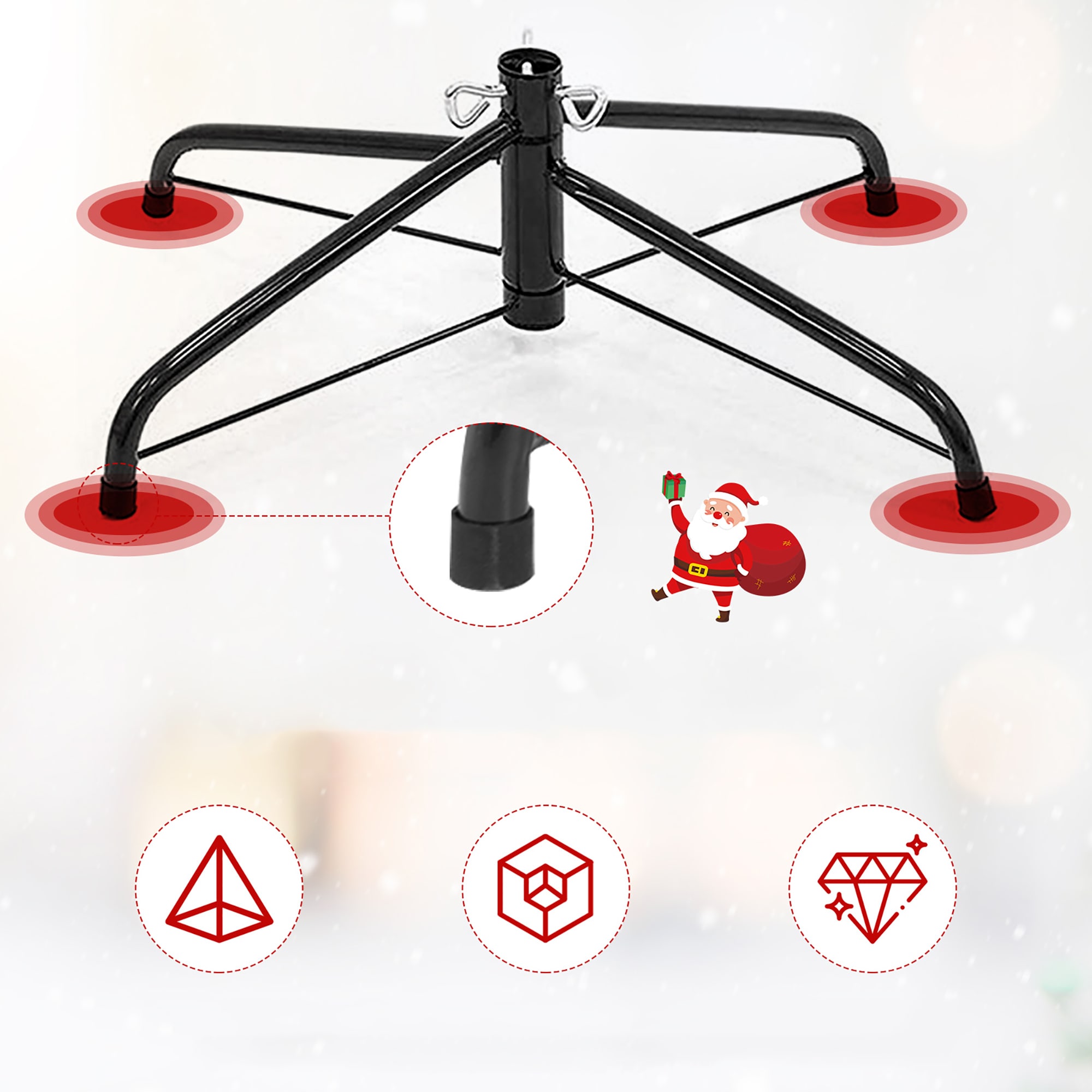 Costway CM20655 Artificial-Christmas-Trees - View #3