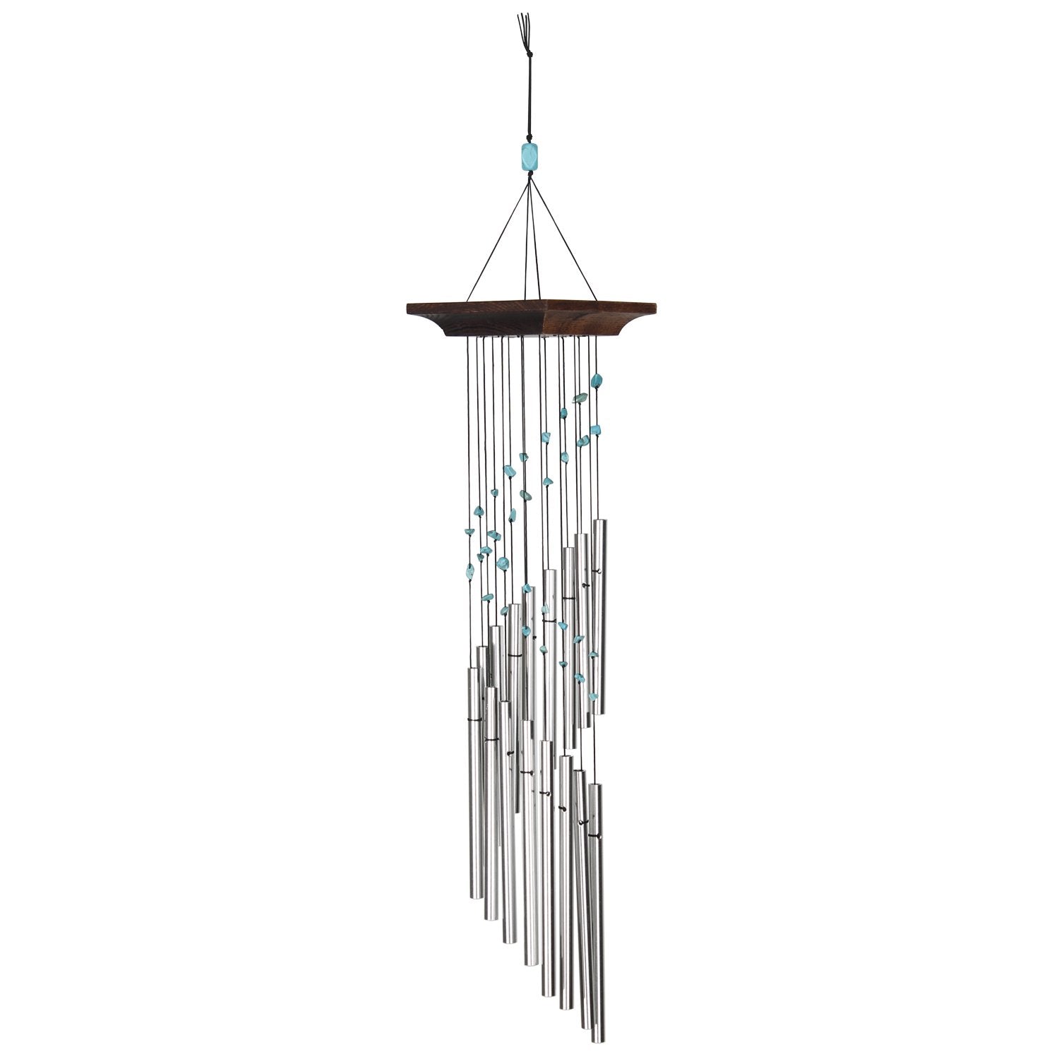 Woodstock Chimes 22-in Turquoise Metal Wind Chime in the Wind Chimes ...