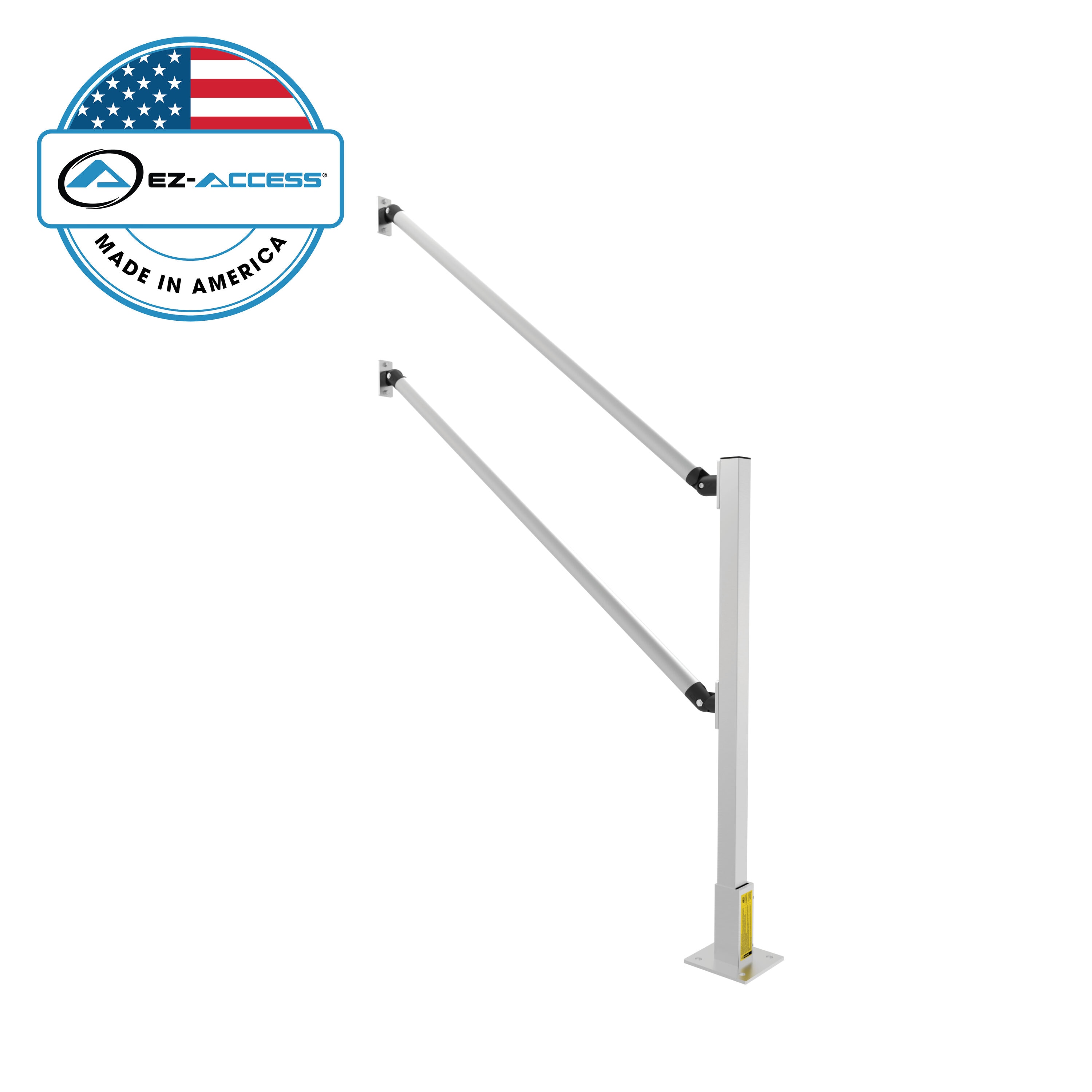 EZ-ACCESS RAIL5SHK 36.375-Inches H x 5-Inches W Aluminum Wheelchair Ramp Standard post extender