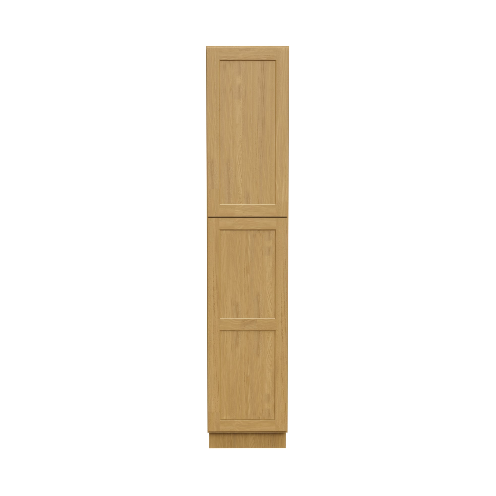 HomLux 18-in W x 90-in H x 24-in D Shaker Chestnut Pantry Ready to Assemble (RTA) Plywood Cabinet Recessed Panel Shaker