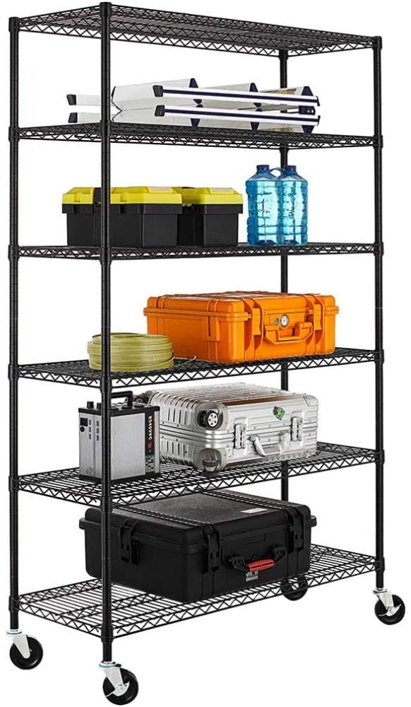 Shelf Liners for Wire Shelf System - Set of 5 in Graphite - 14 x 30 inch -  Plastic Wire Shelving Shelf Mats