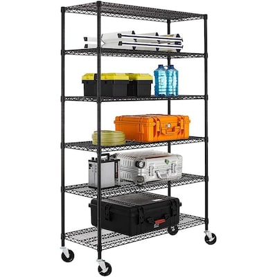 Wheeled Freestanding Shelving Units At, Heavy Duty Shelving With Wheels