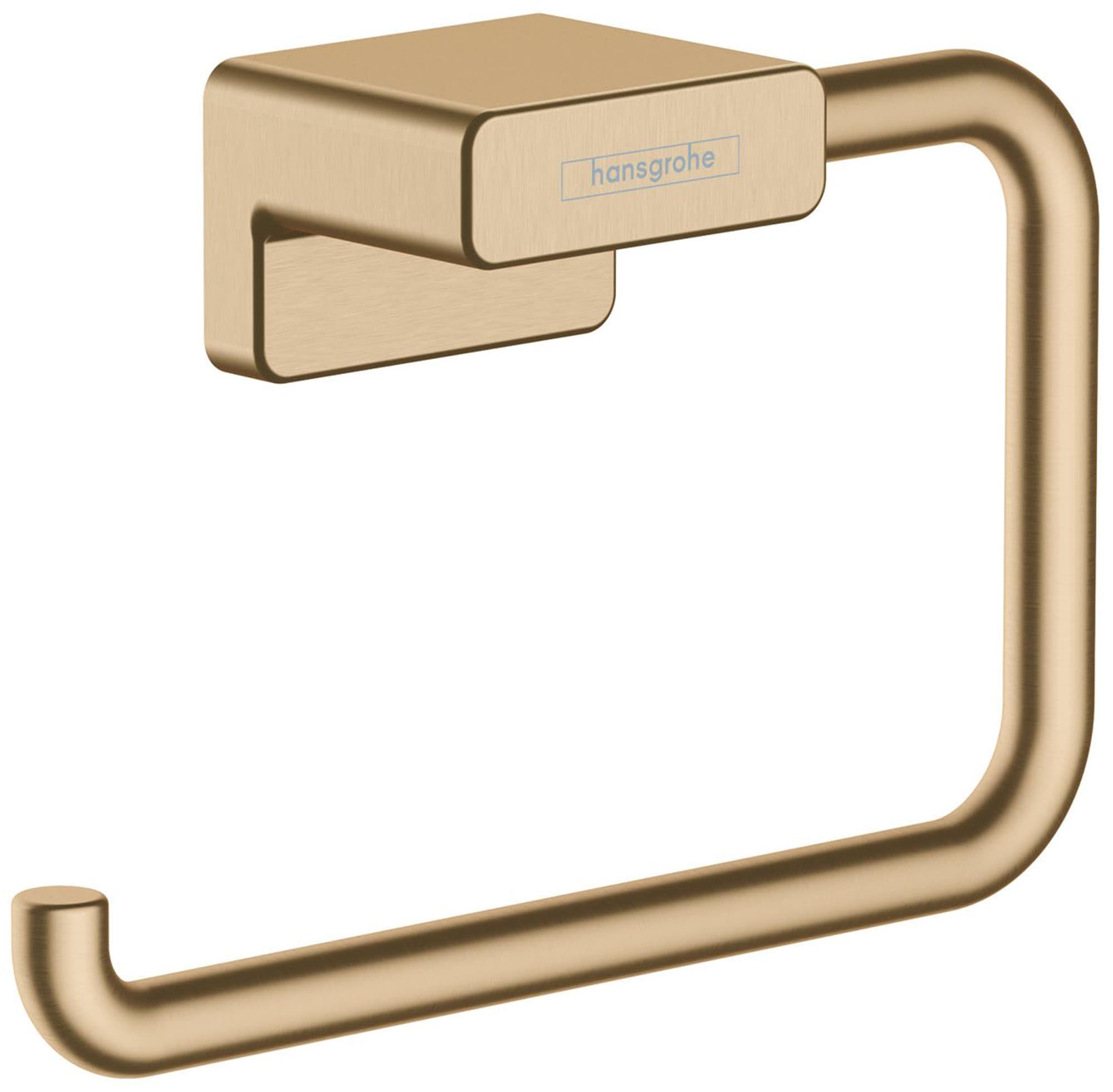 Hansgrohe 41771140 AddStoris Brushed Bronze Wall mount Euro Toilet Paper Holder 1 -Rolls with Storage