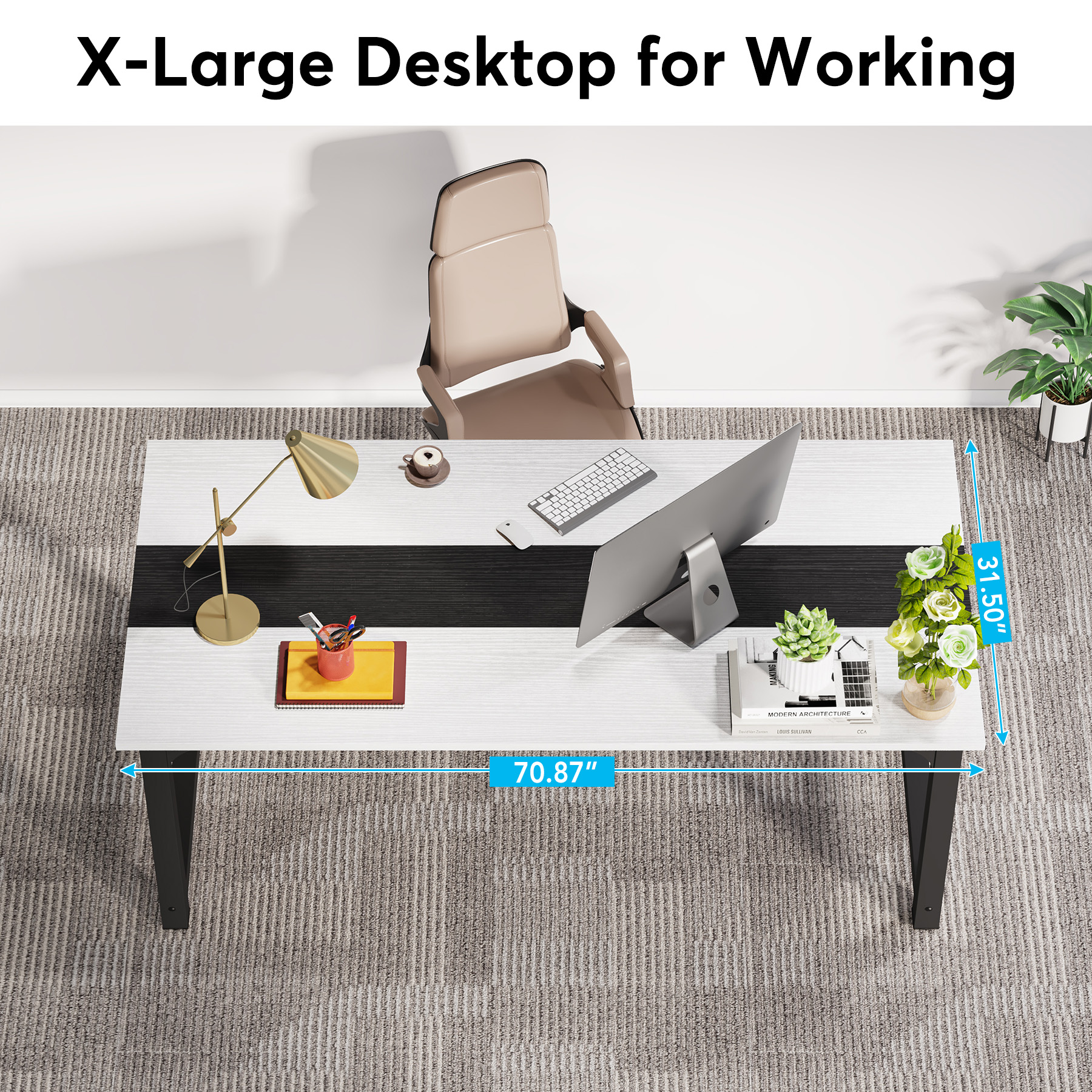 Fnova LWTJ-U0106 Office-Tables - View #6