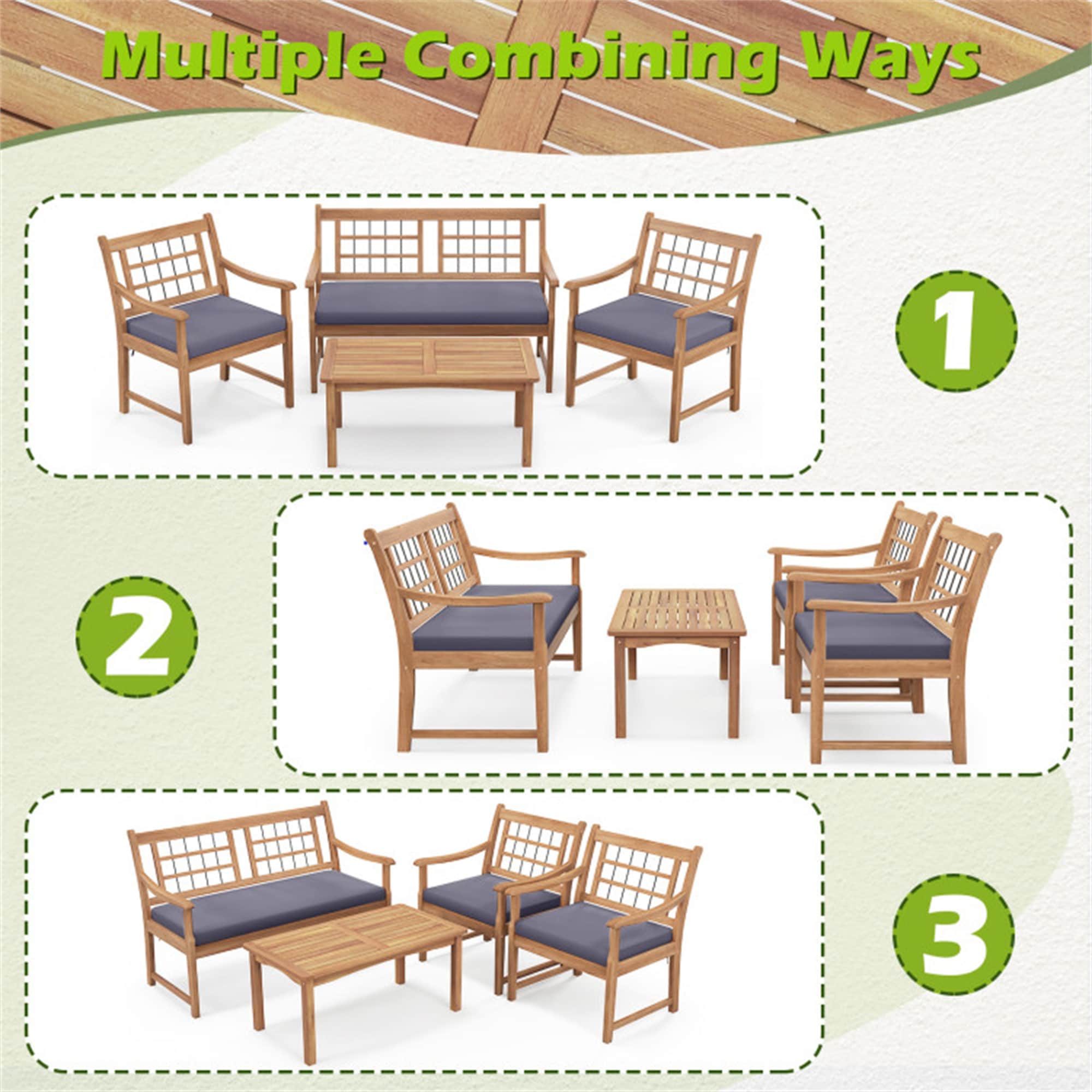BABOOM BOM-2588GR+-CO Patio-Conversation-Sets - View #10