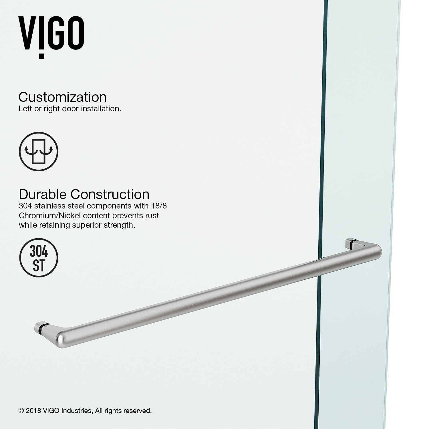 VIGO VG6080STCL7274 Shower-Doors - View #7