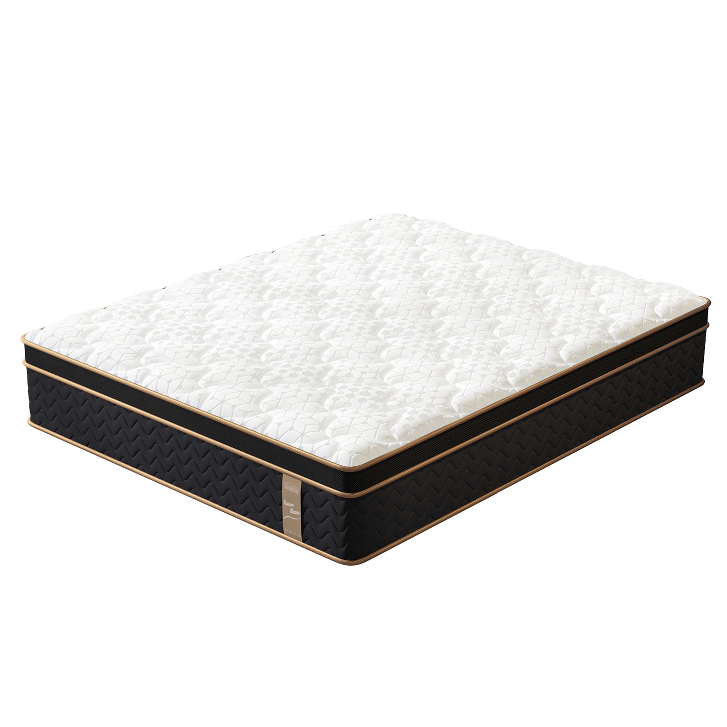 LOVMOR SF-J-B2716P318210 10in King Plush Hybrid Mattresses with Independently Encased Coils and Gel Memory Foam Fiberglass-Free Motion Isolation-Edge Support Mattress in a Box CertiPUR-US Certified