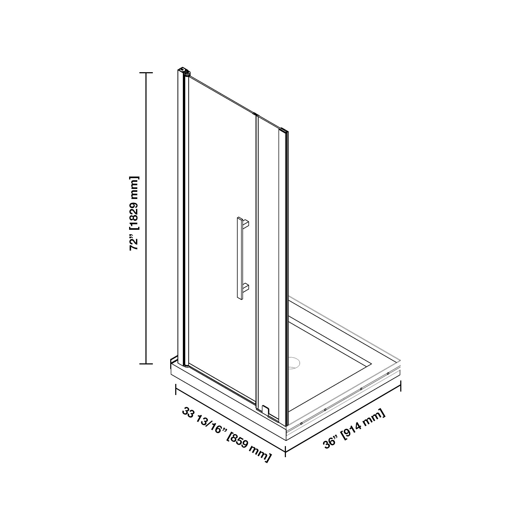 OVE Decors 15SKC-PASA36-SAT Alcove-Shower-Kit - View #4