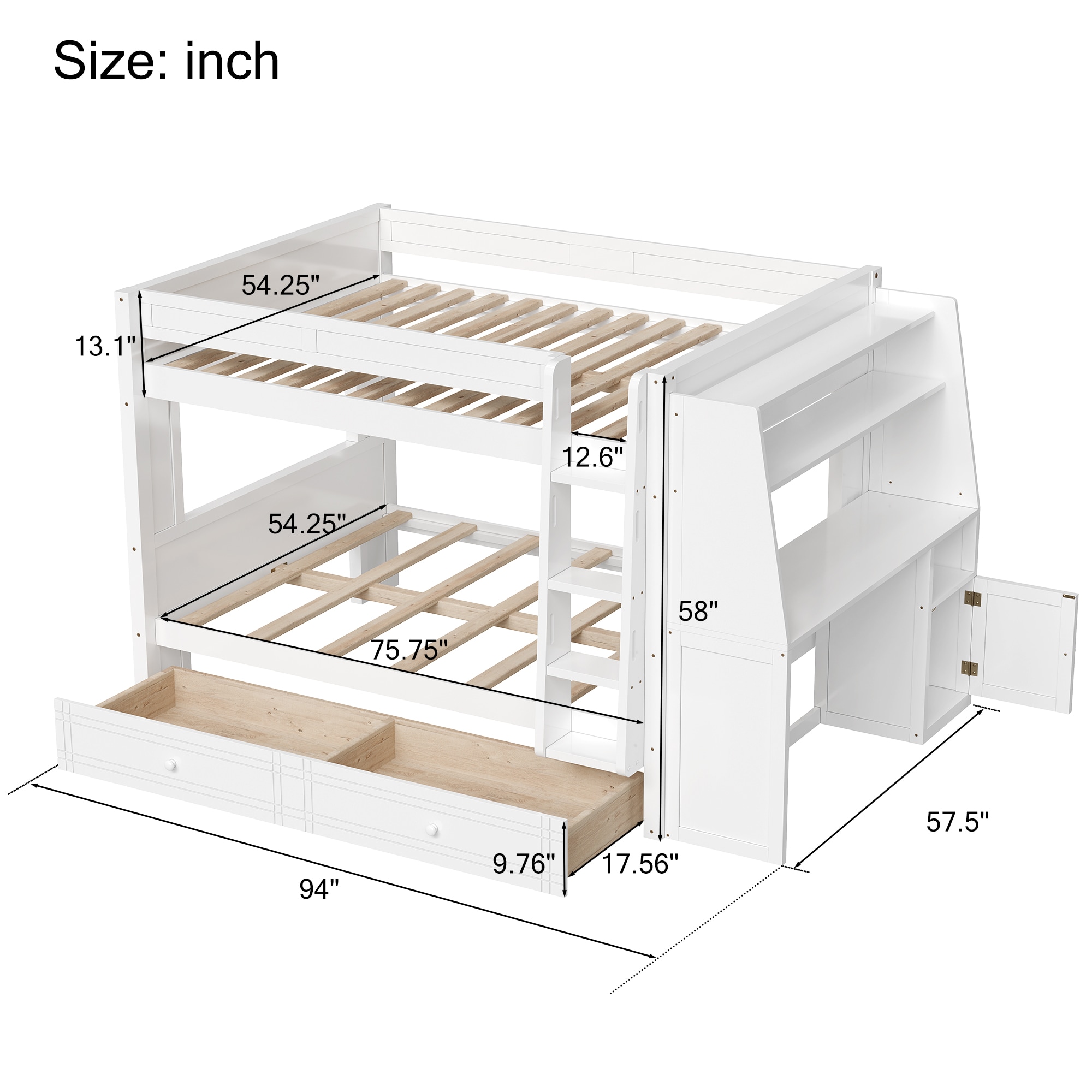 ModernLuxe L3P-N7090005010K Bunk-Beds - View #3