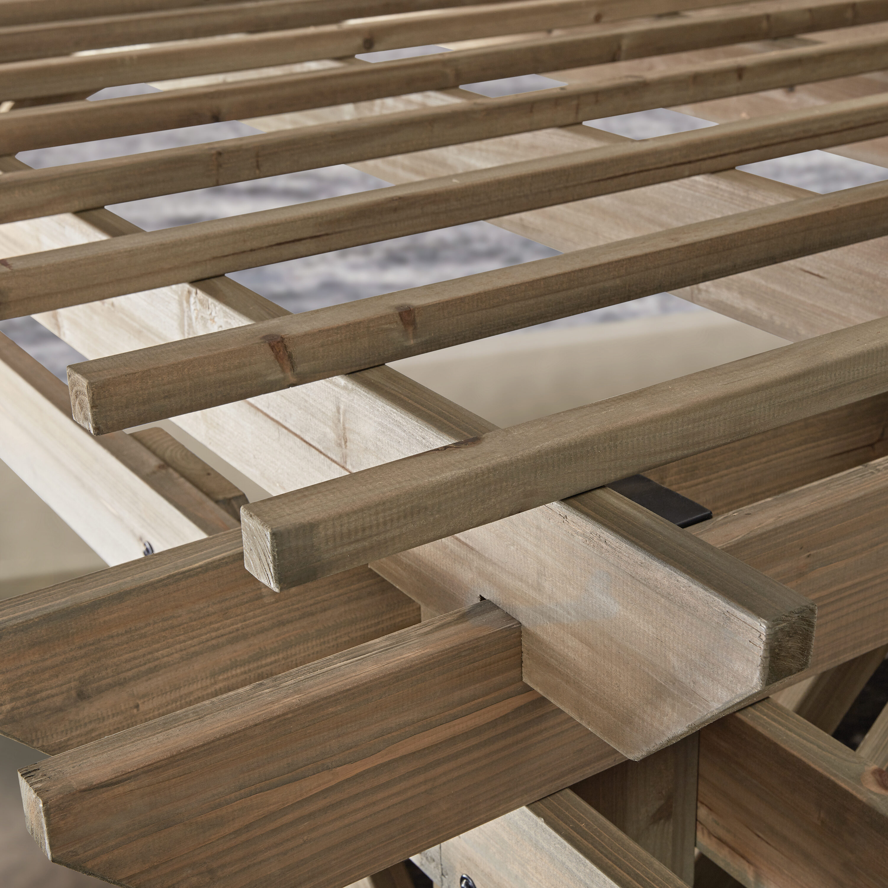 Somerville 14' x 10' Cedar Wood Pergola with Electric Outlets