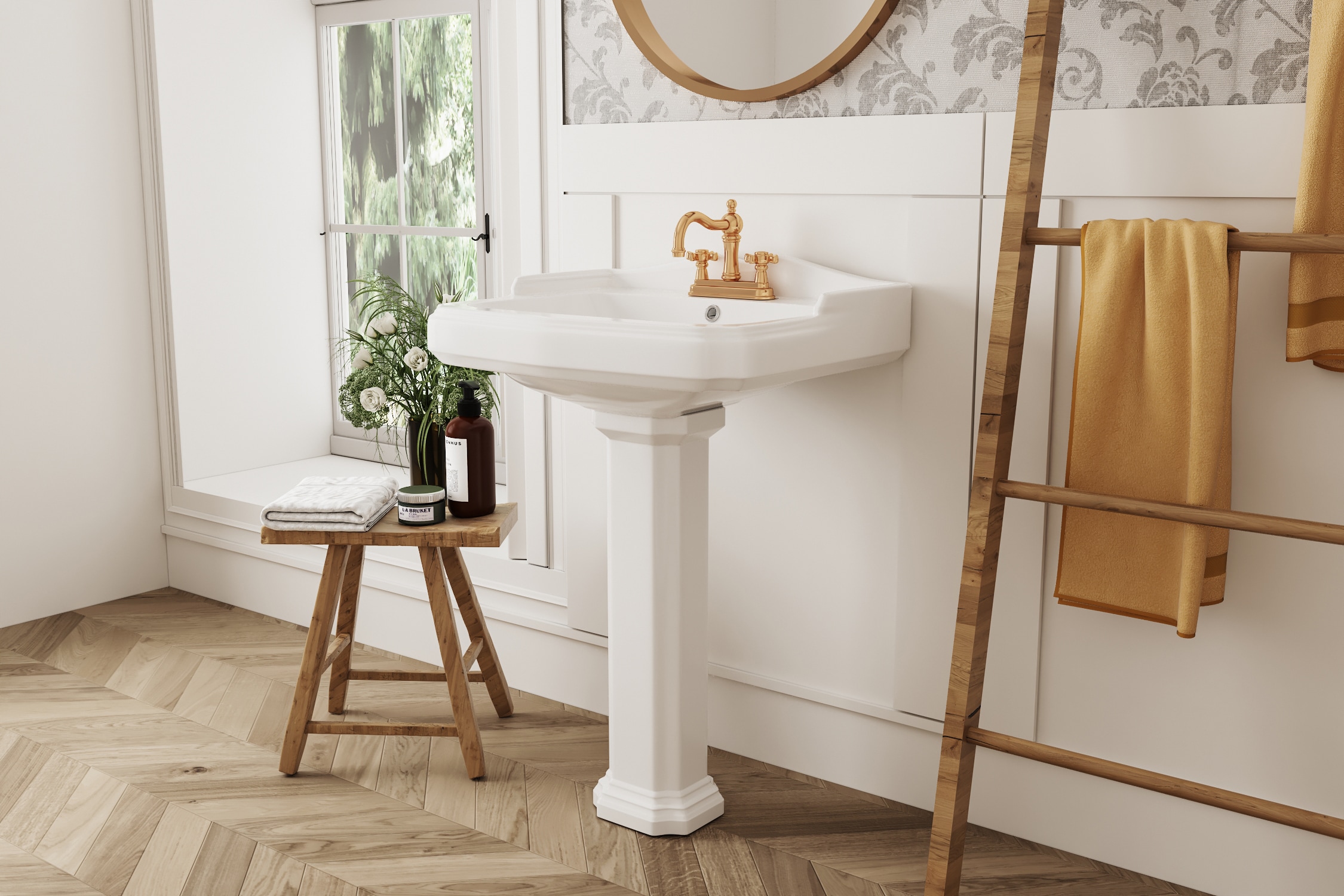 DeerValley DV-1P522 Complete-Pedestal-Lavatories - View #2