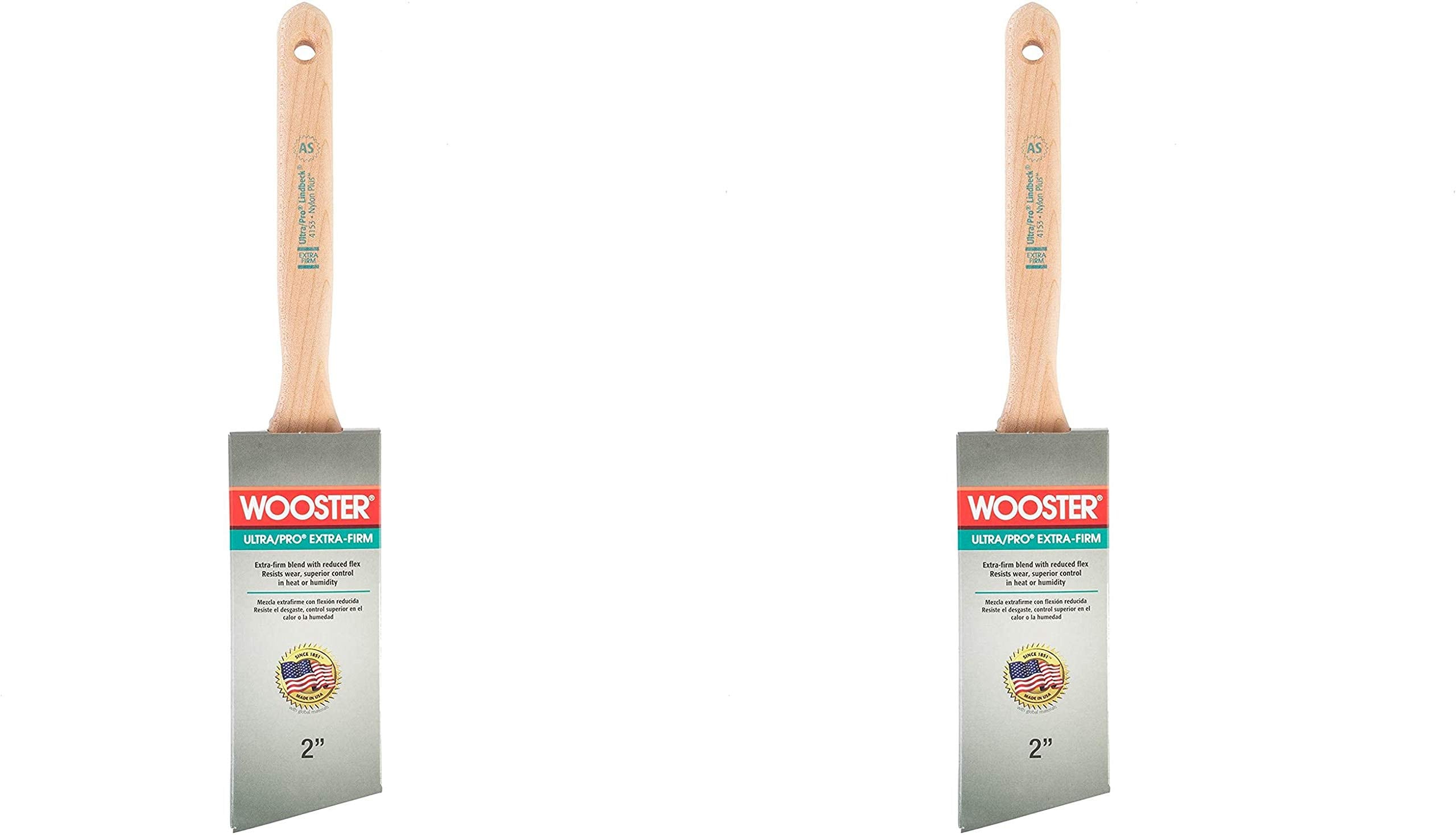 Wooster  Brush 4153-2 Ultra/Pro Extra-Firm Lindbeck Angle Sash Paintbrush 2-Inch Pack of 2