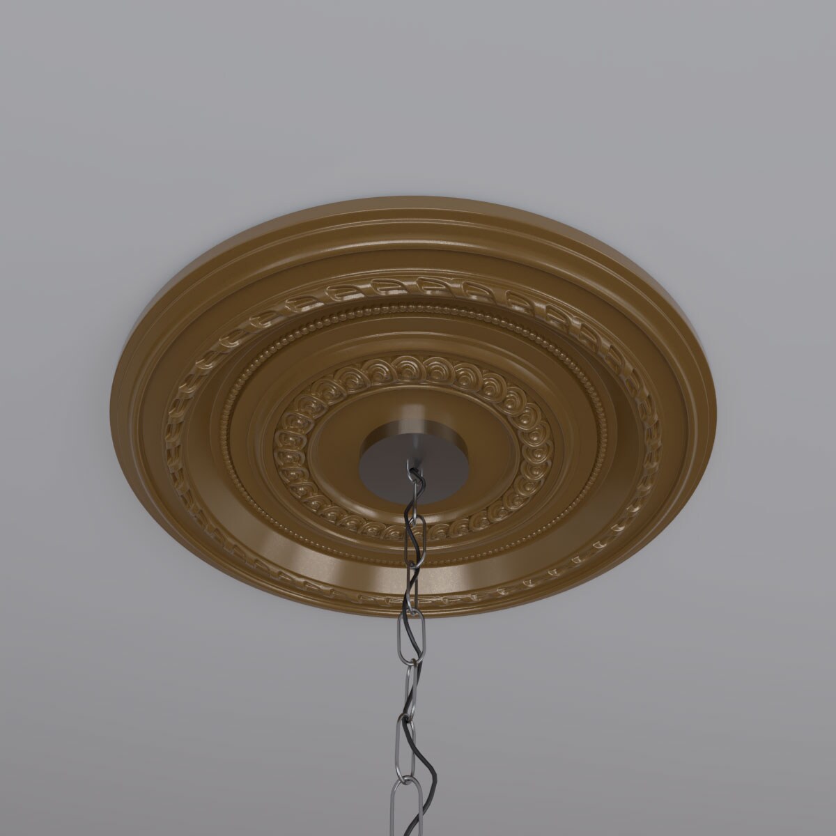 Cole 19" Aged Metallic Gold PVC Ceiling Medallion