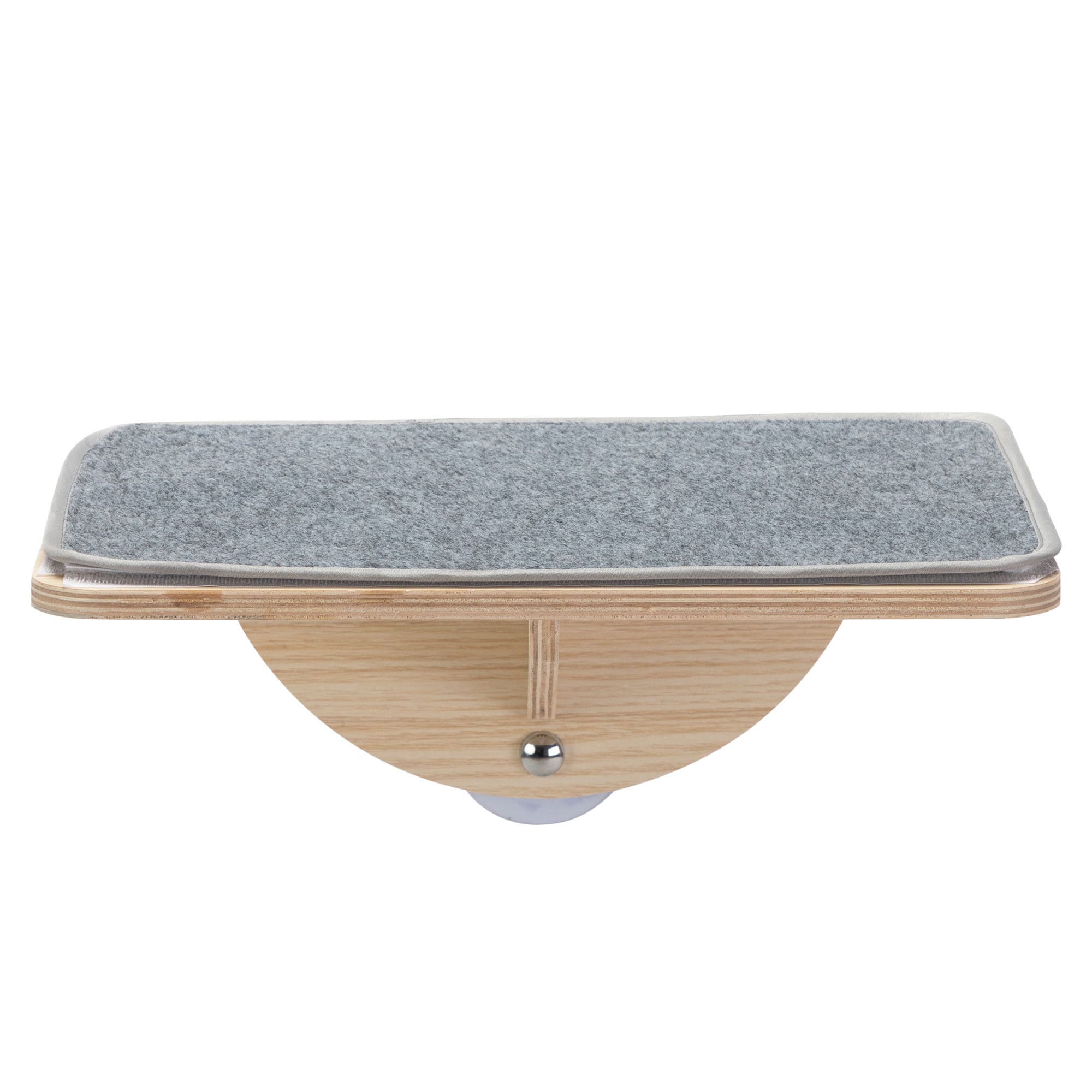 Small Natural Wood Cat Window Perch with Gray Mat