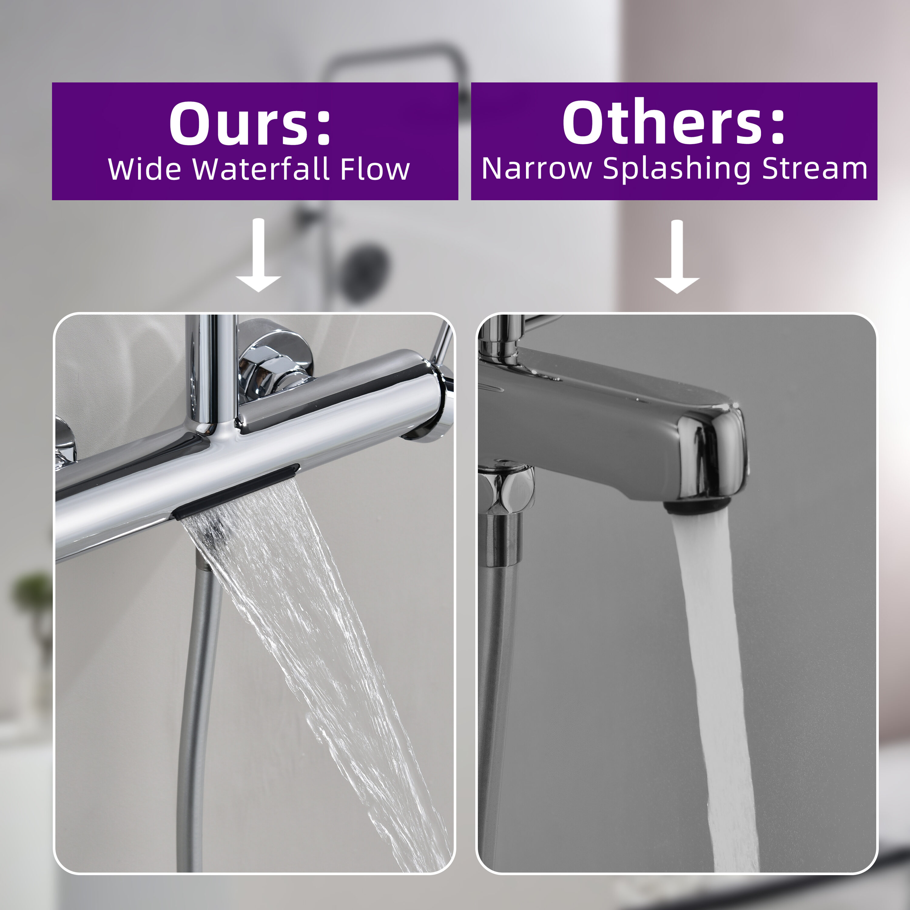 WELLFOR WBSB-003C Showerhead-Bar-Panels - View #7