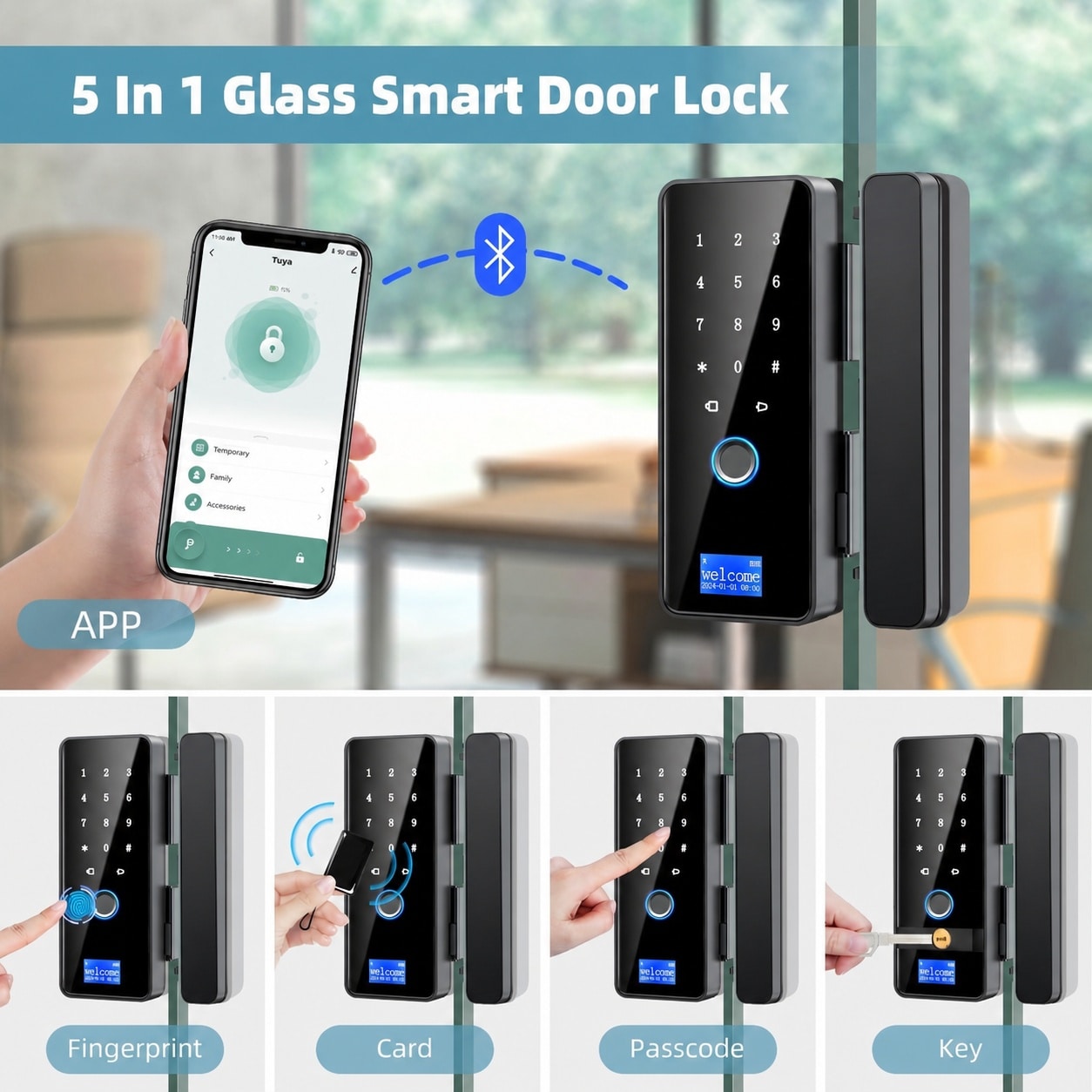 UUDULY LUU0711U106 Electronic-Door-Locks - View #2