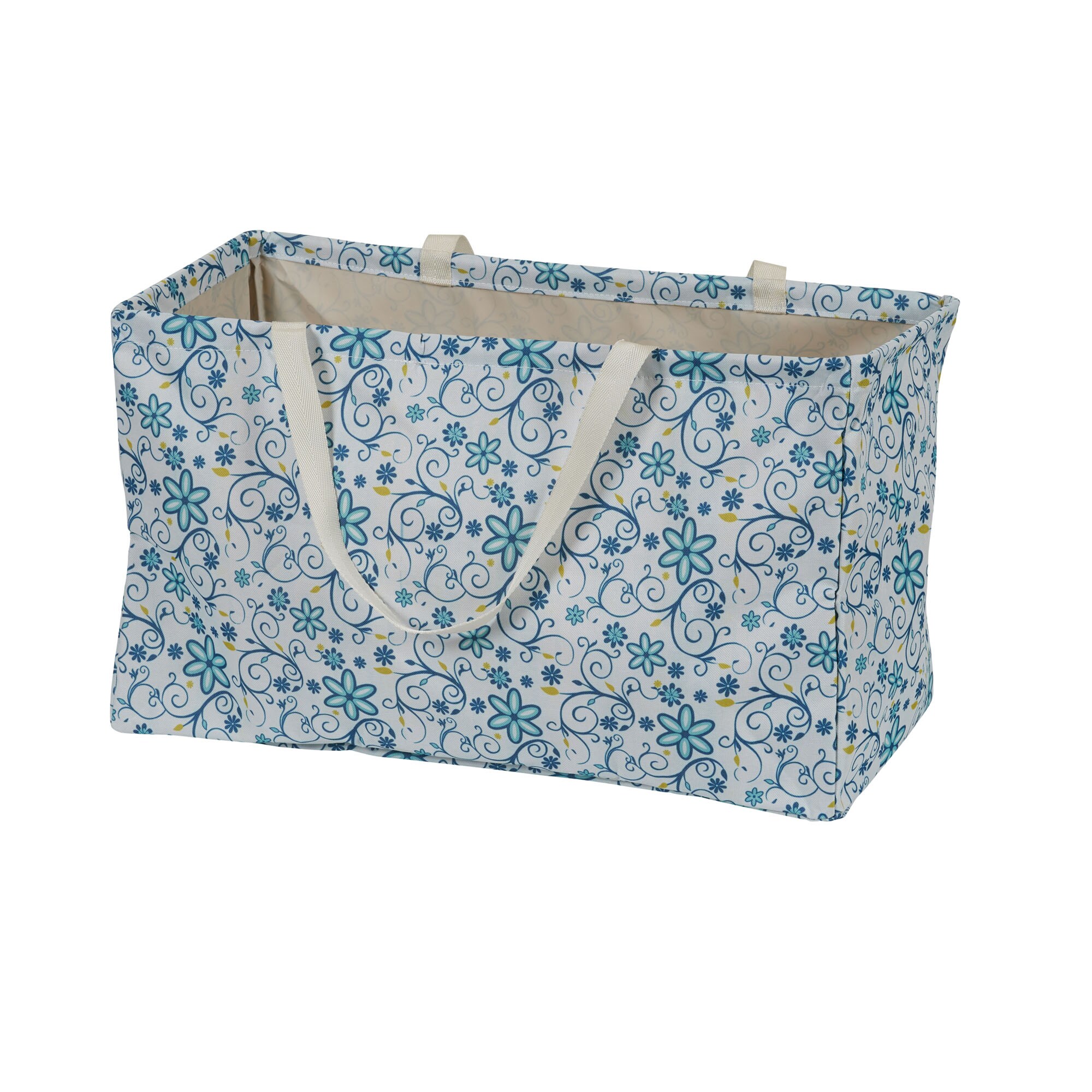 Household Essentials Krush Rectangle Utility Tote Bag, Teal, Blue