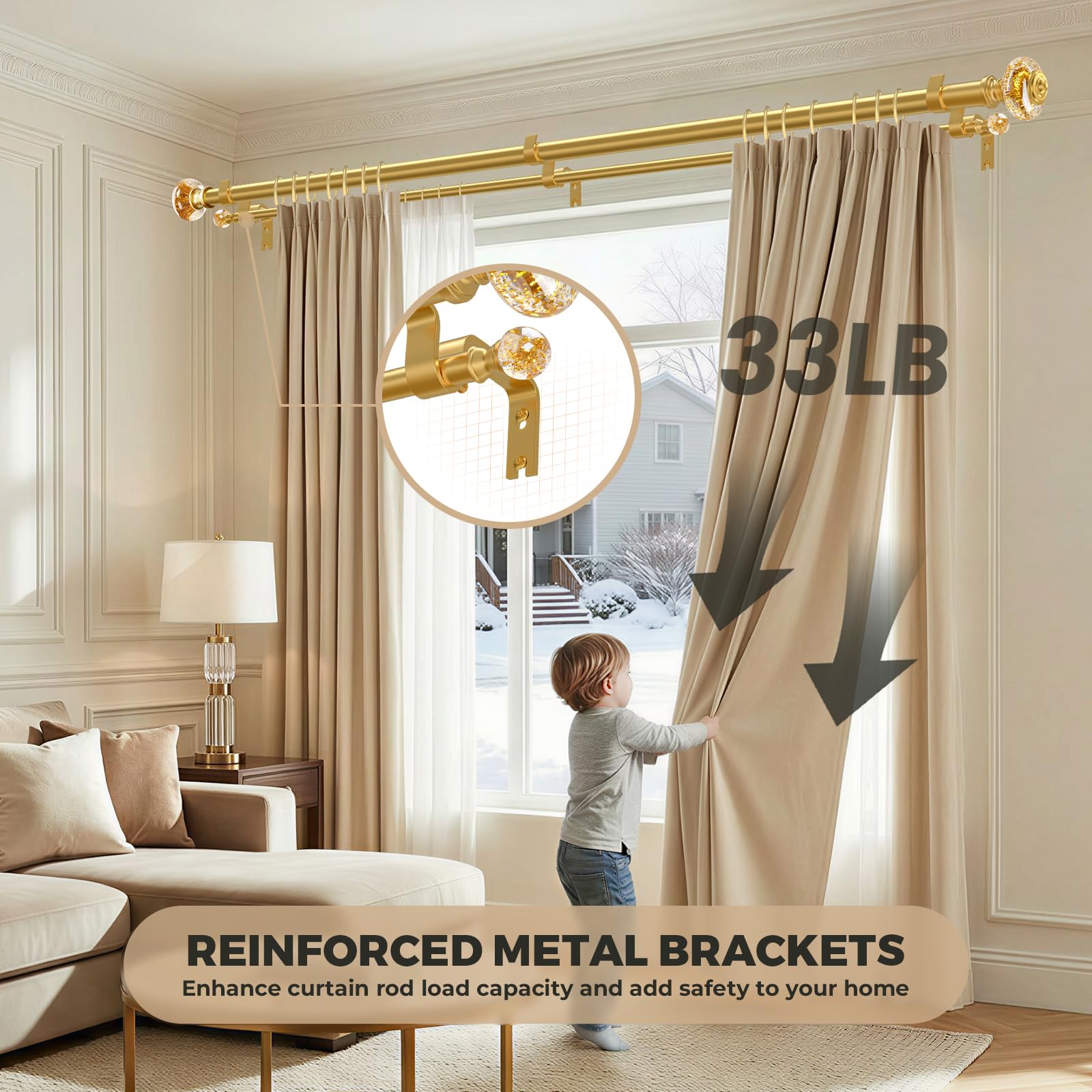 Phewnyzo LPW0814W036 Curtain-Rods - View #2