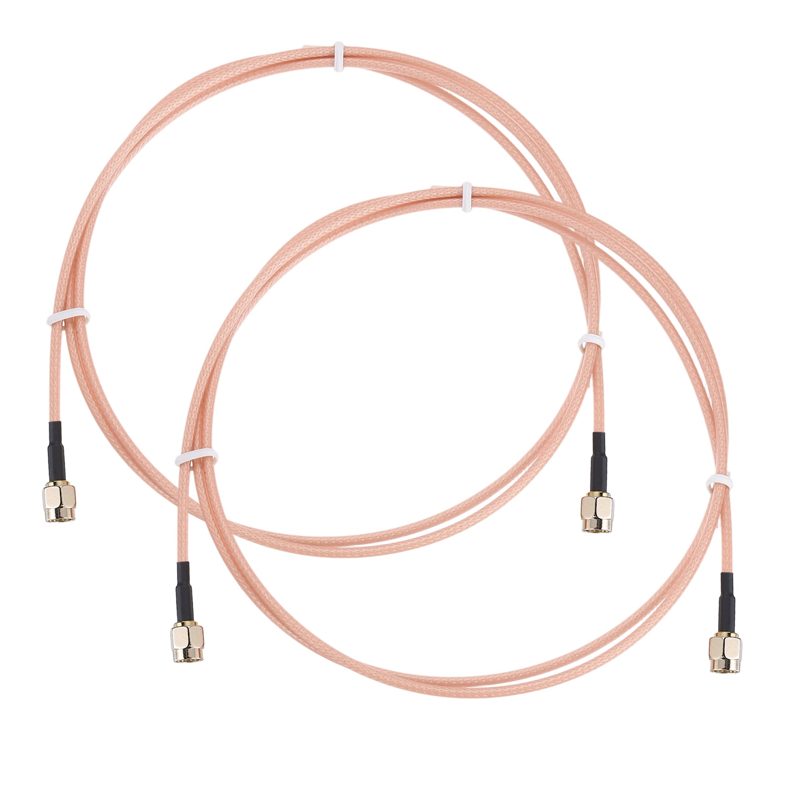 Unique Bargains SMA Antenna Extension Cable 3.9ft SMA Male Inner Hole to Male Inner Hole RG316 Low Loss Coaxial Cable Extender for 0-6G Network System WLAN Radio Antennas Jumper (2pcs)