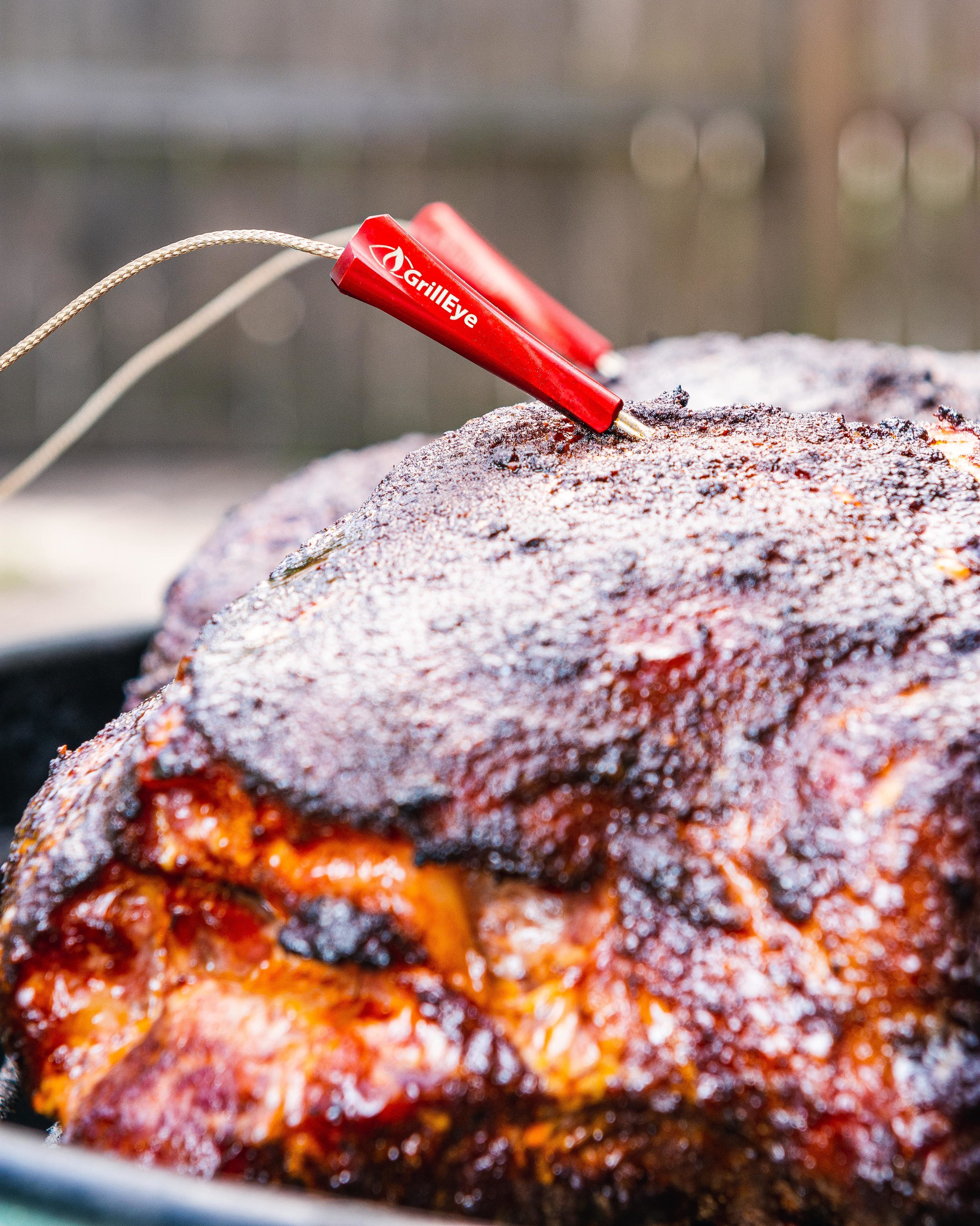 GrillEye Max Smart-Wired Thermometer works with grills and smokers