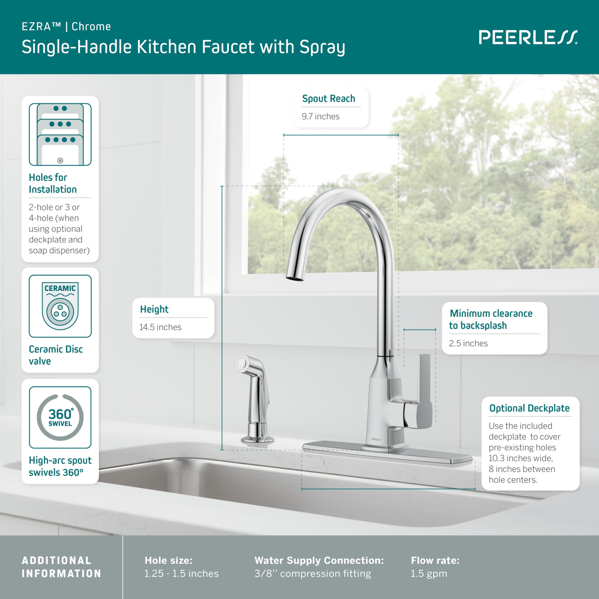 Peerless P1971LF Kitchen-Faucets - View #3