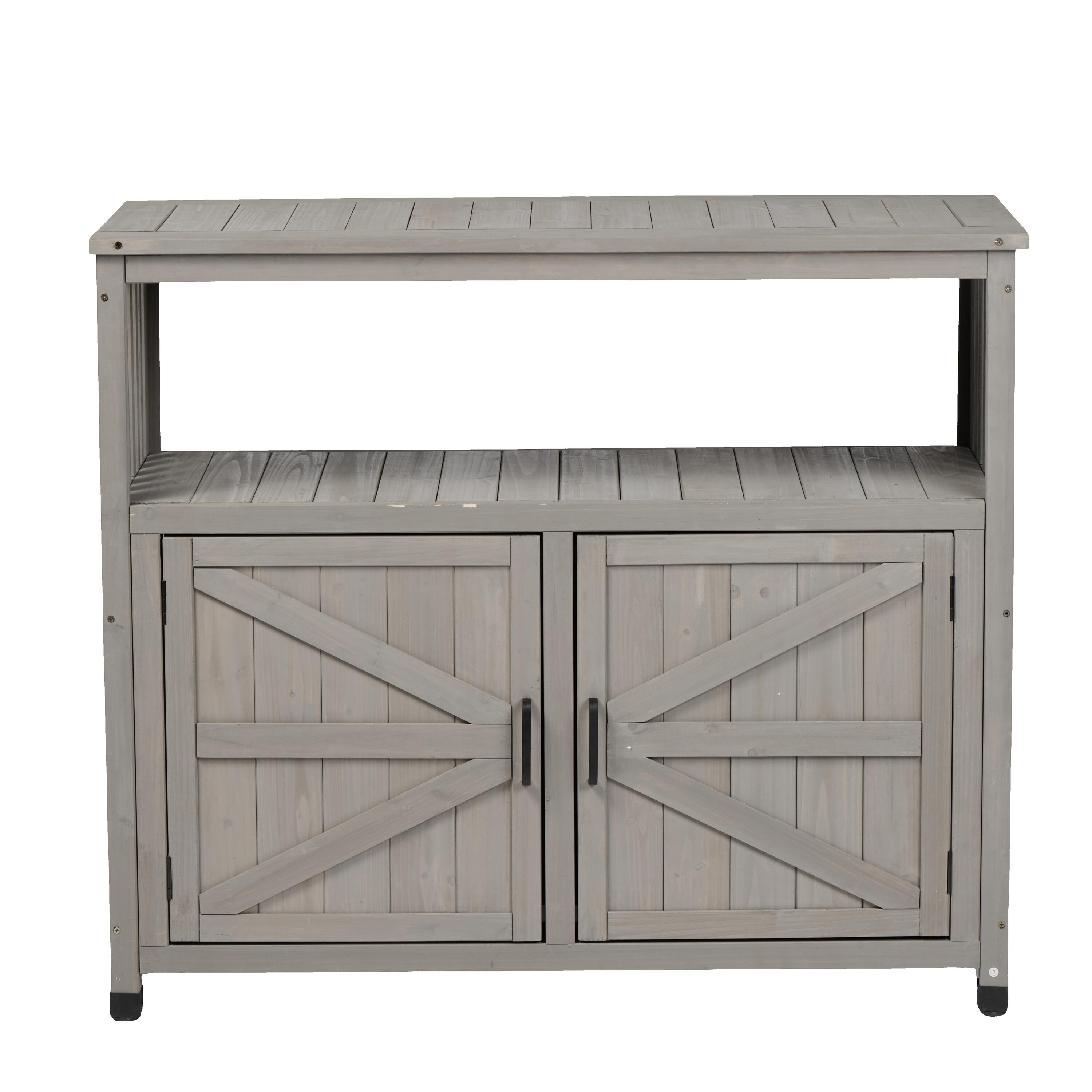 AHIOU HOME ZAAHG-P262542PB Kenosha 42-in x 37-in x 18-in Gray Potting Bench