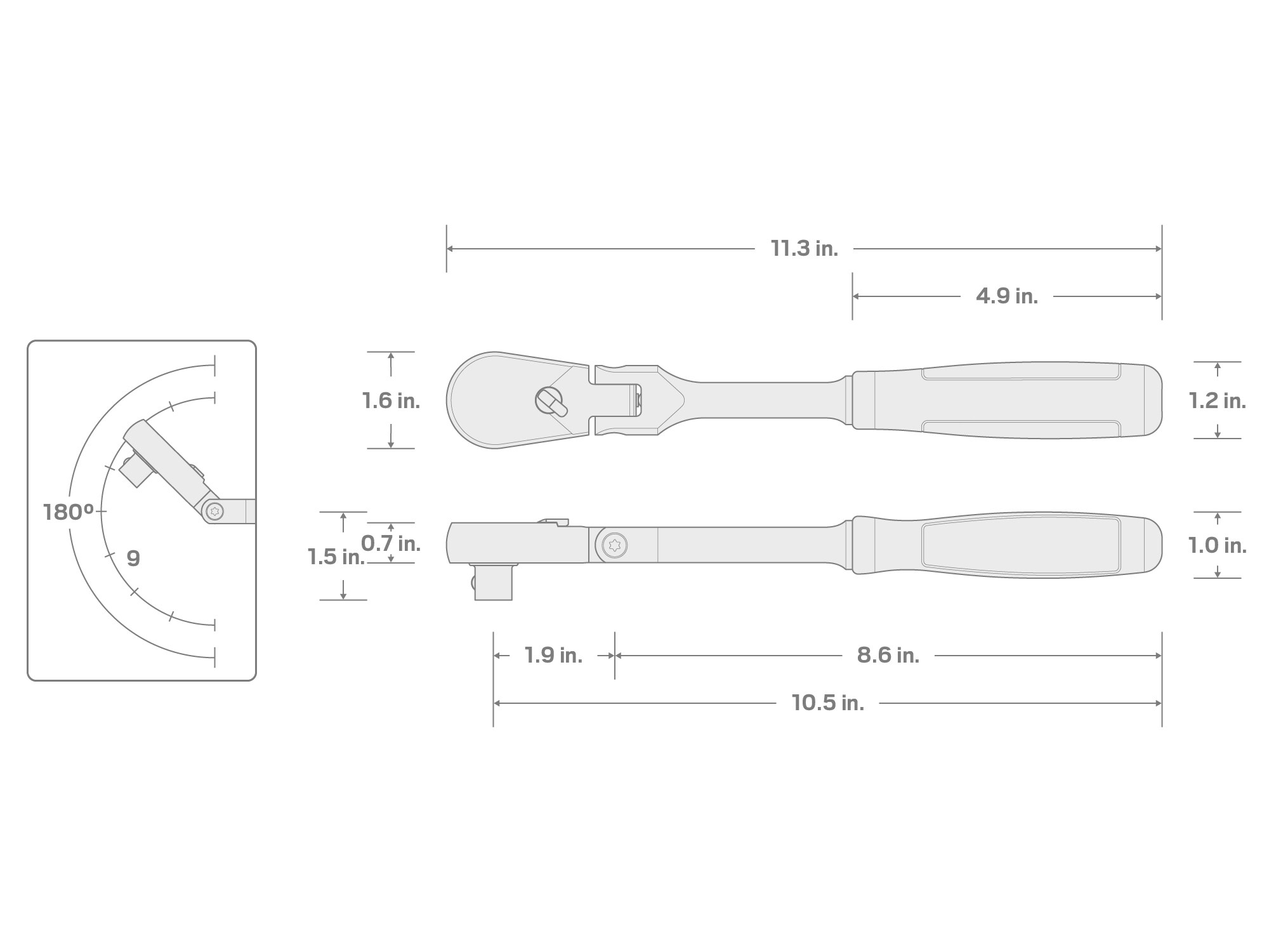 TEKTON SRH22210 ratchets - View #6