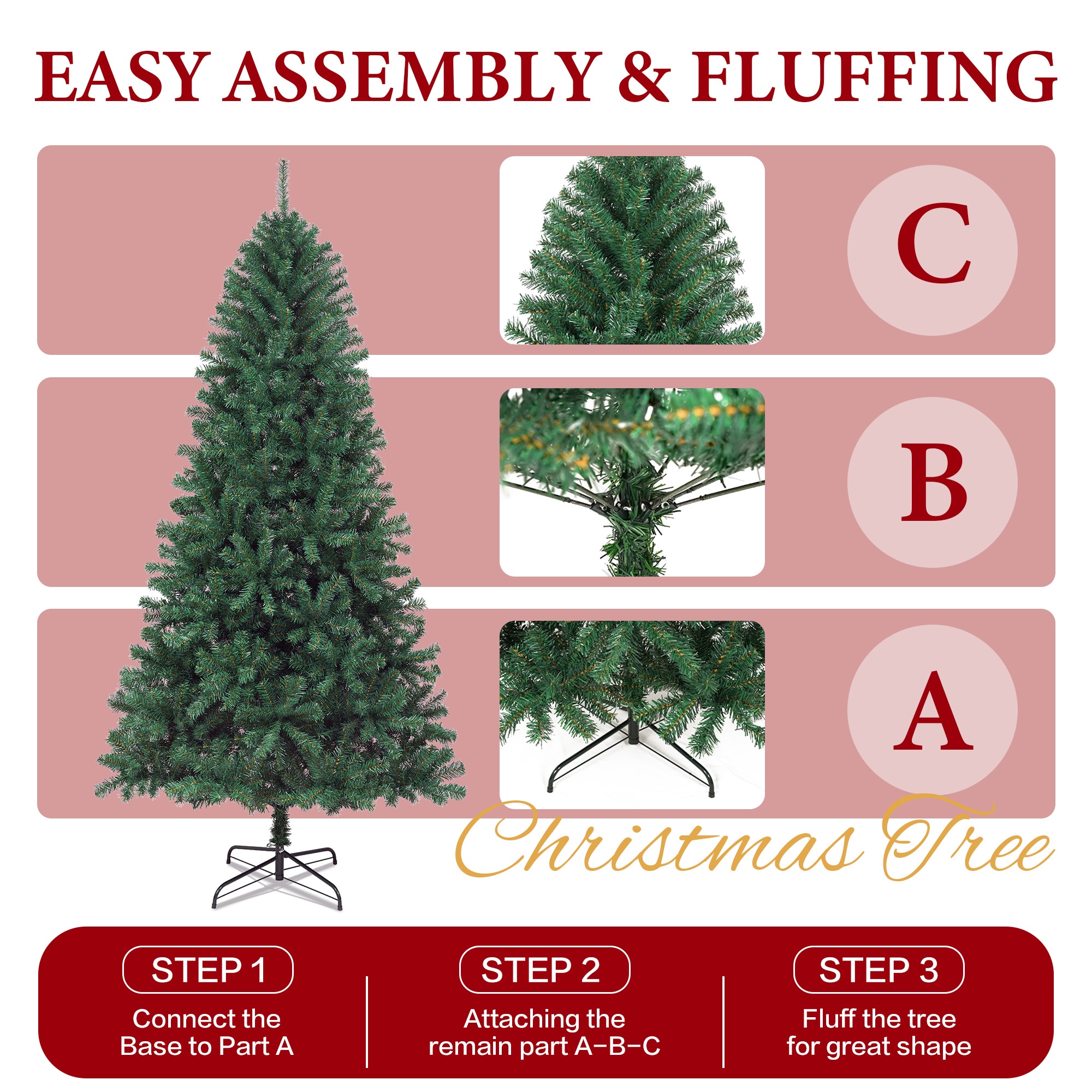 JEAREY JE-TQWCL-NY-TXL Artificial-Christmas-Trees - View #3