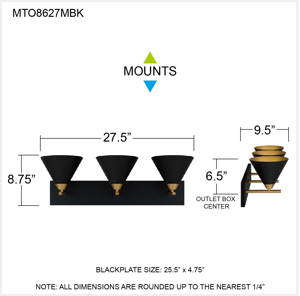 Quoizel MTO8627MBK b089995 - View #6