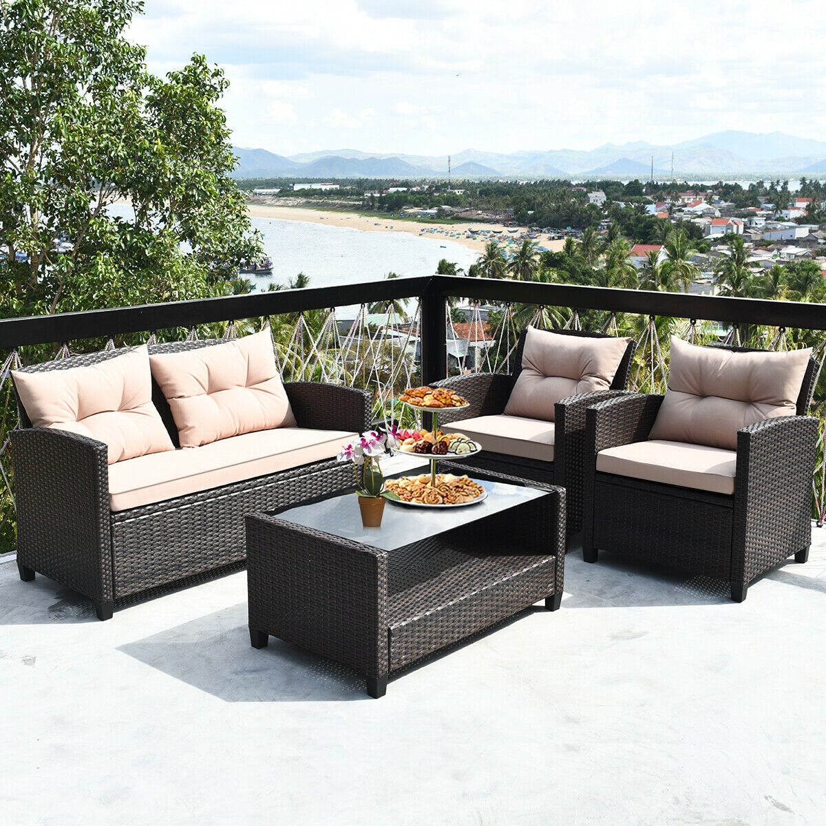 WELLFOR OUZN68659BBN+ Patio-Conversation-Sets - View #5