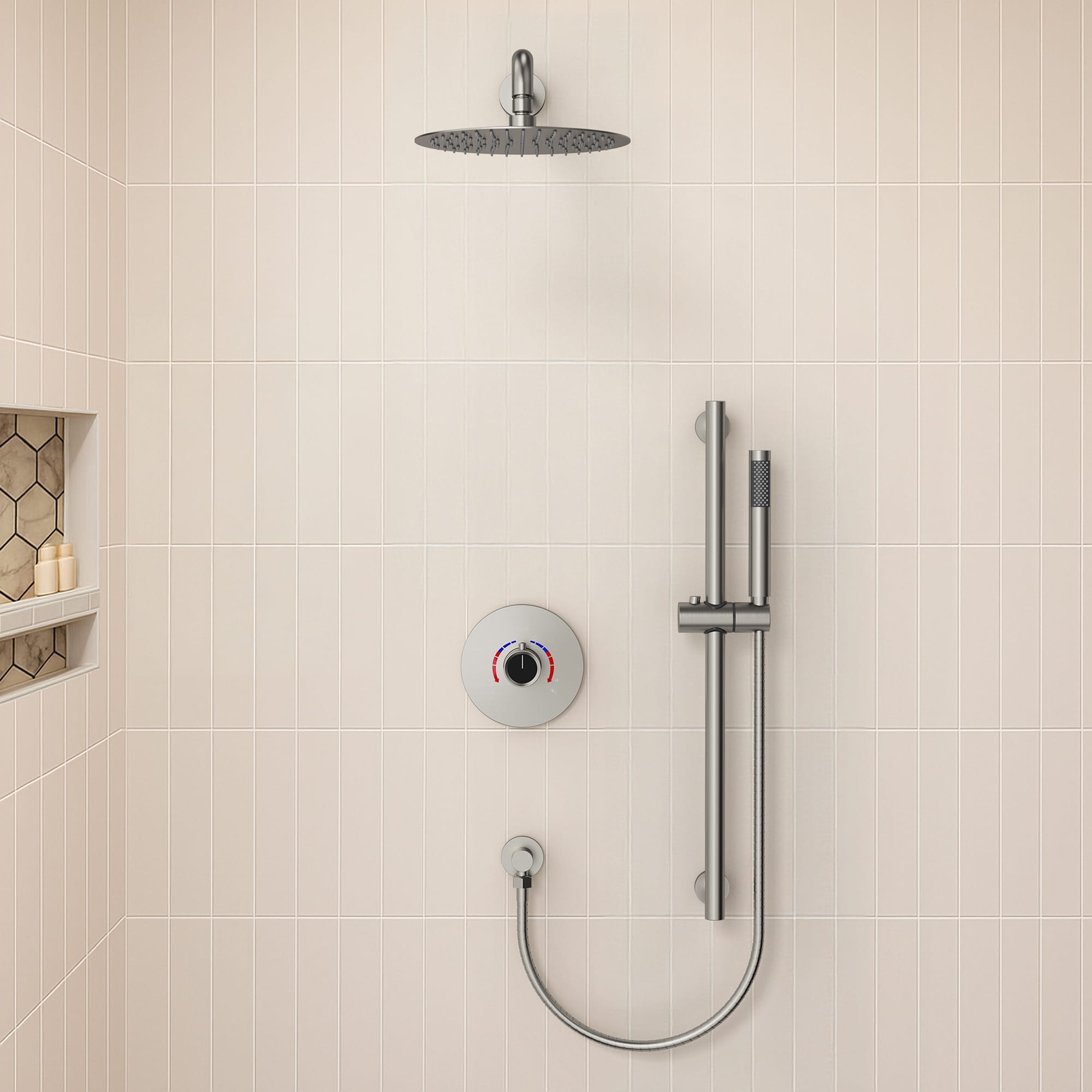 EVERSTEIN SFS-1013-NK10 Showerhead-Bar-Panels - View #15