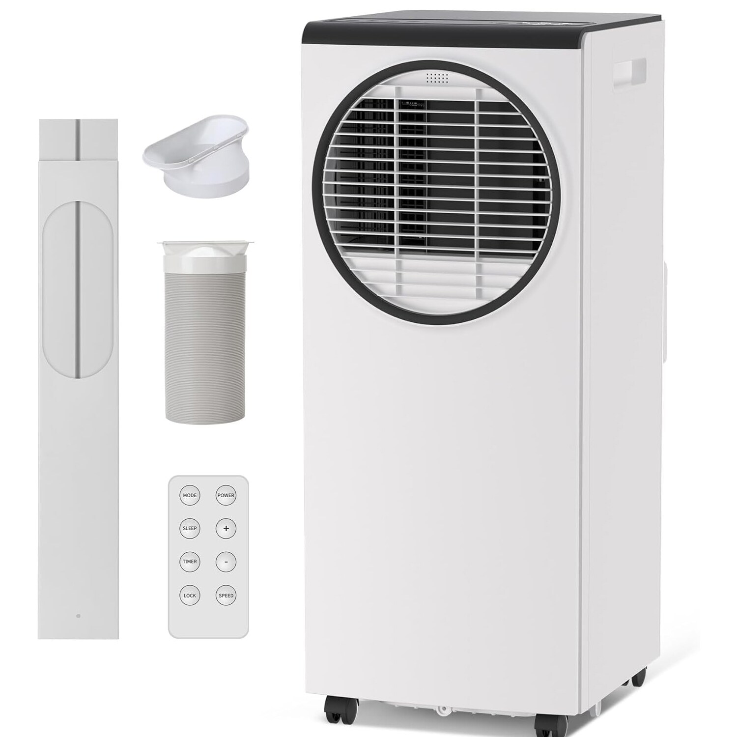 GarveeLife 8000 BTU Portable Air Conditioner 3in1 AC with Dehumidifier  Fan Digital LED Panel Remote 24H Timer Ideal for Bedroom Office Up to 350 SqFt